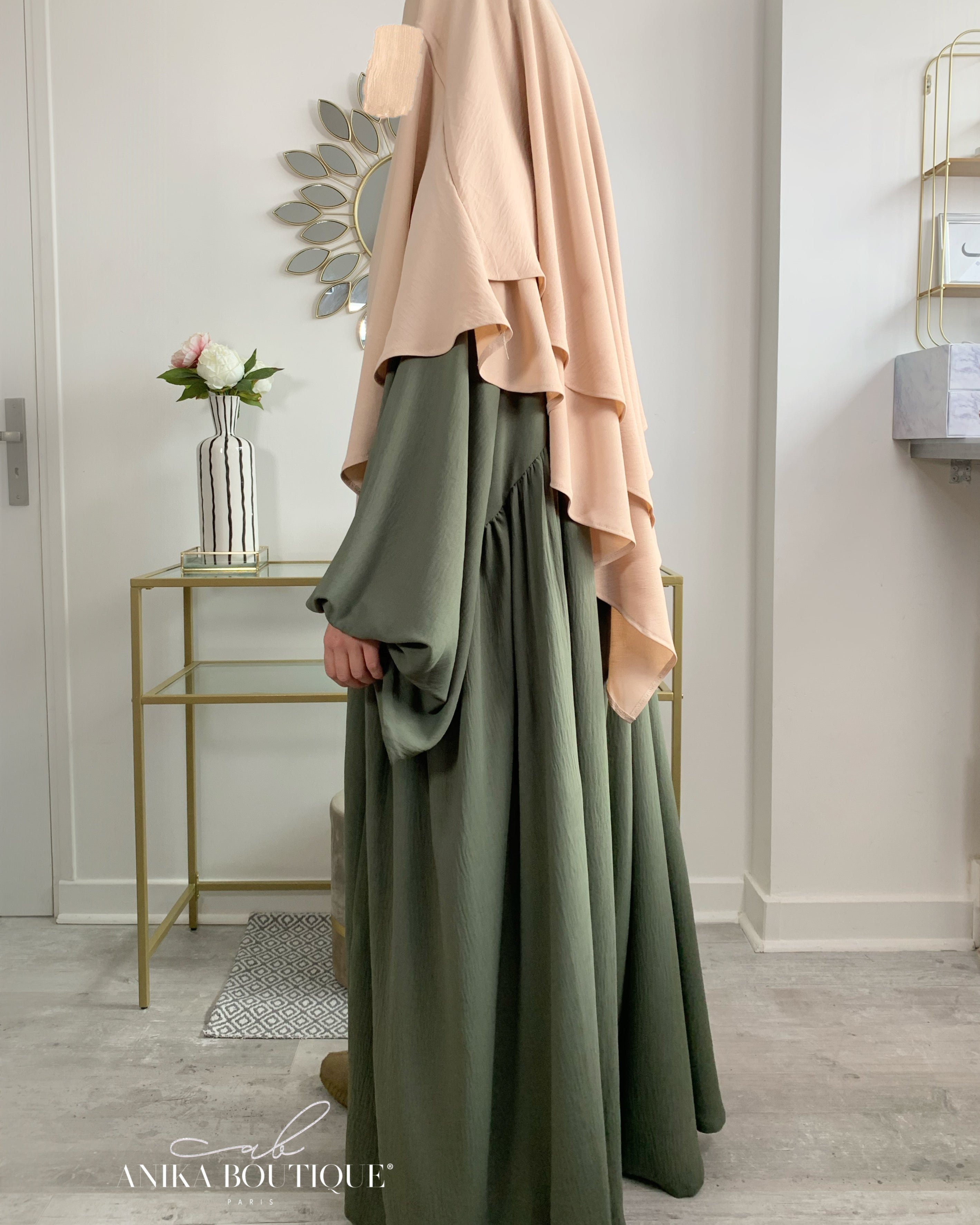 Abaya NOURA manches bouffantes