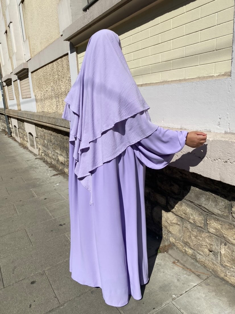 Abaya Naïla - Élégance et Confort avec Manches Bouffantes