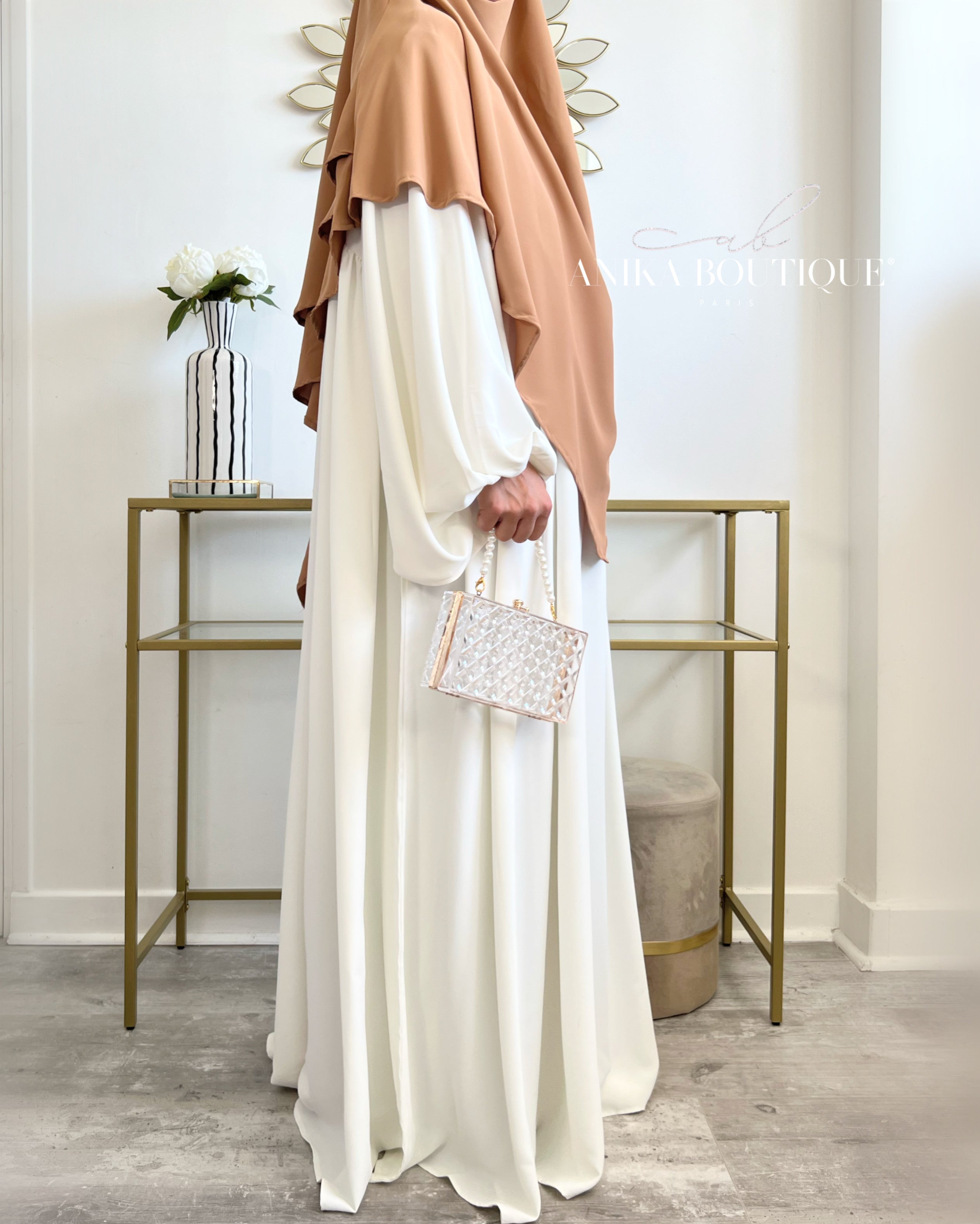 Abaya Naïla - Élégance et Confort avec Manches Bouffantes