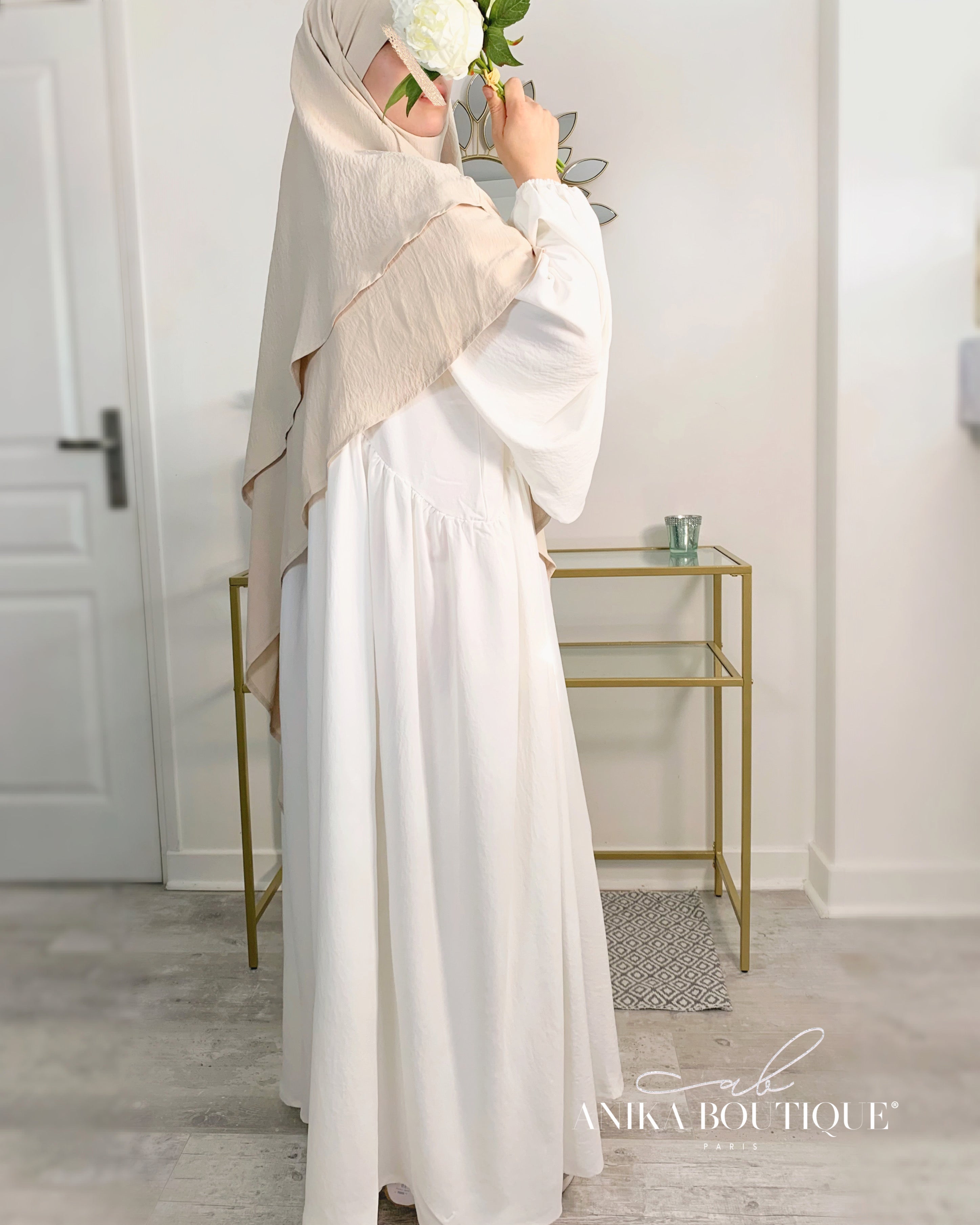 Abaya NOURA manches bouffantes