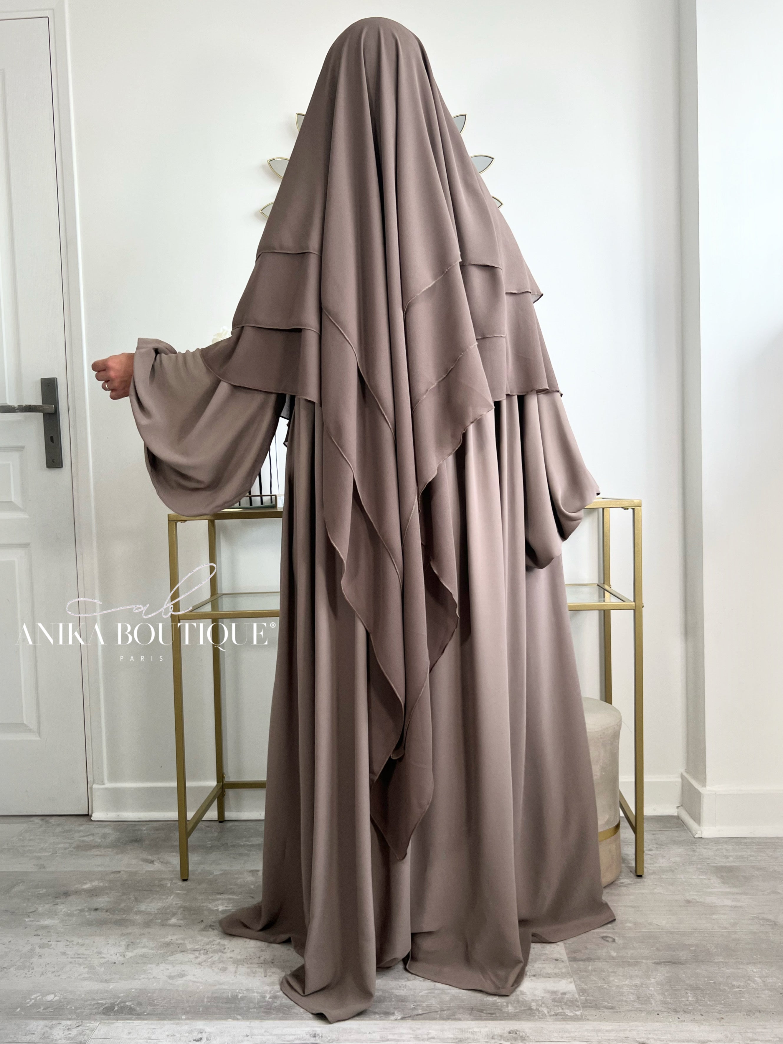 Abaya Naïla - Élégance et Confort avec Manches Bouffantes