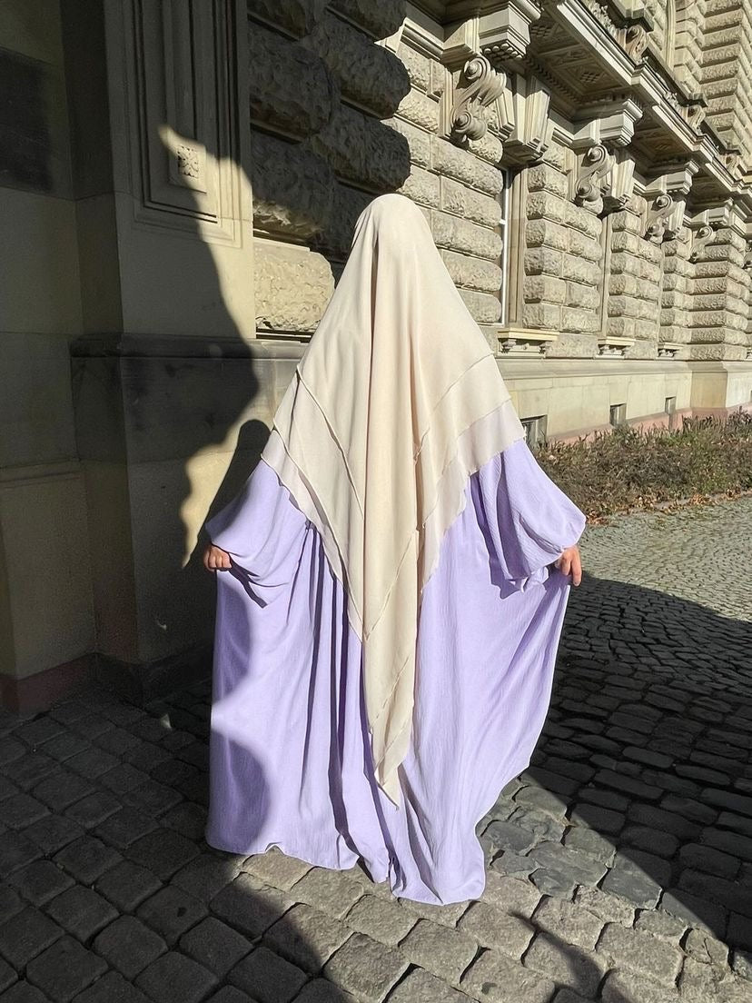 Abaya NOURA manches bouffantes