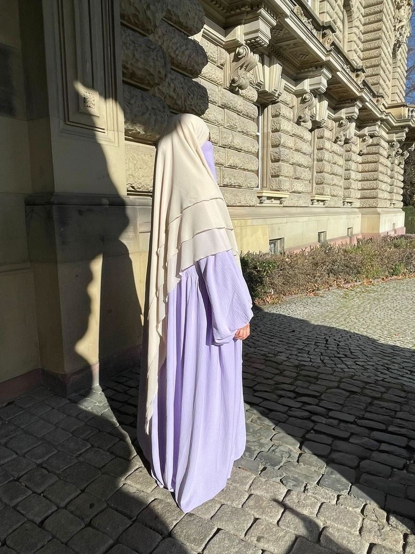 Abaya NOURA manches bouffantes