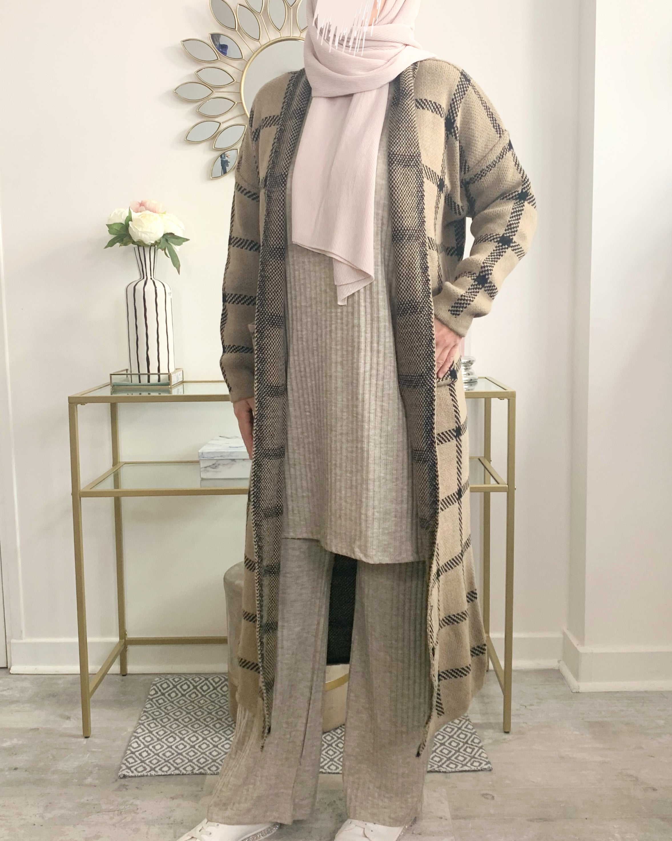 Gilet à carreaux