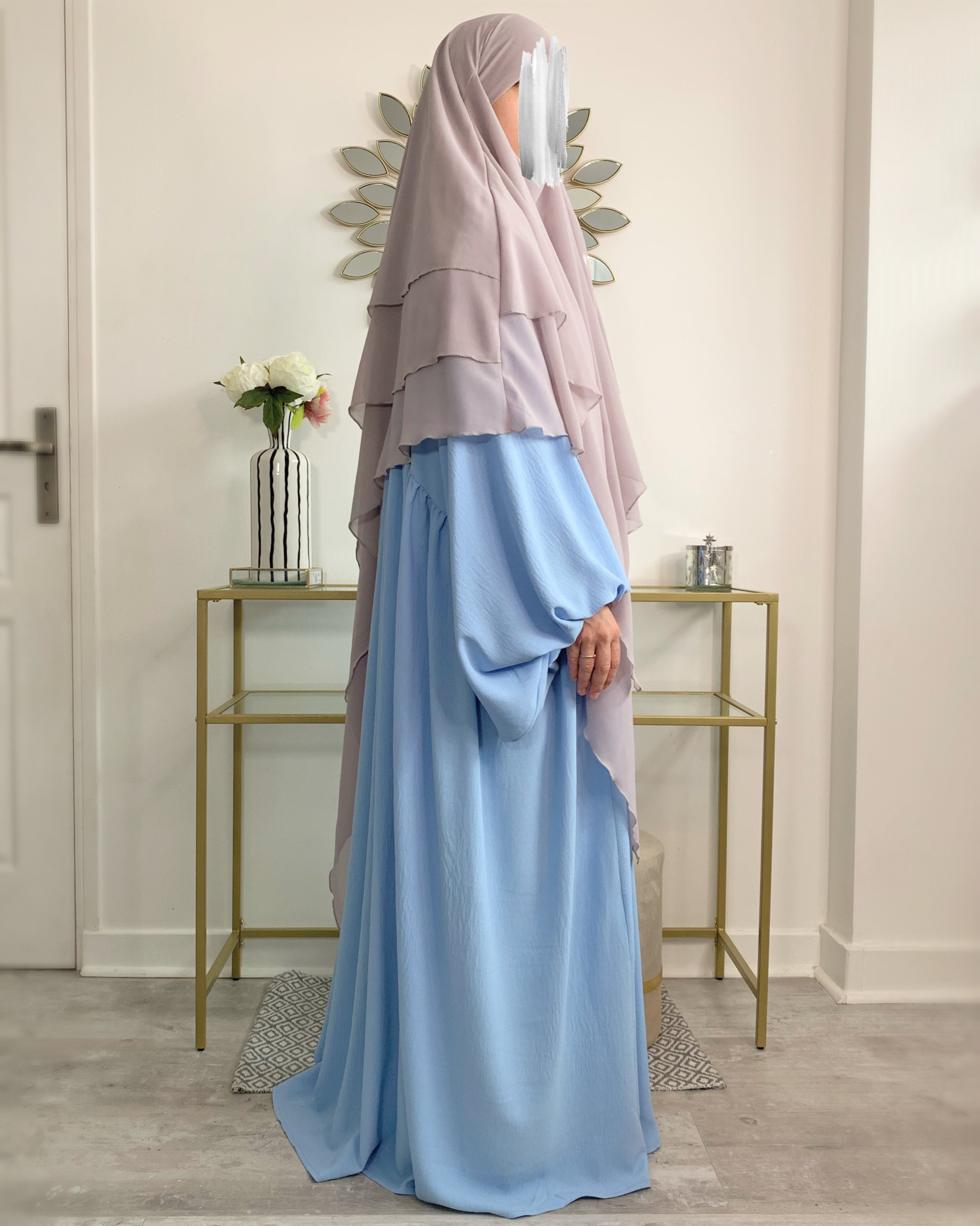 Abaya NOURA manches bouffantes