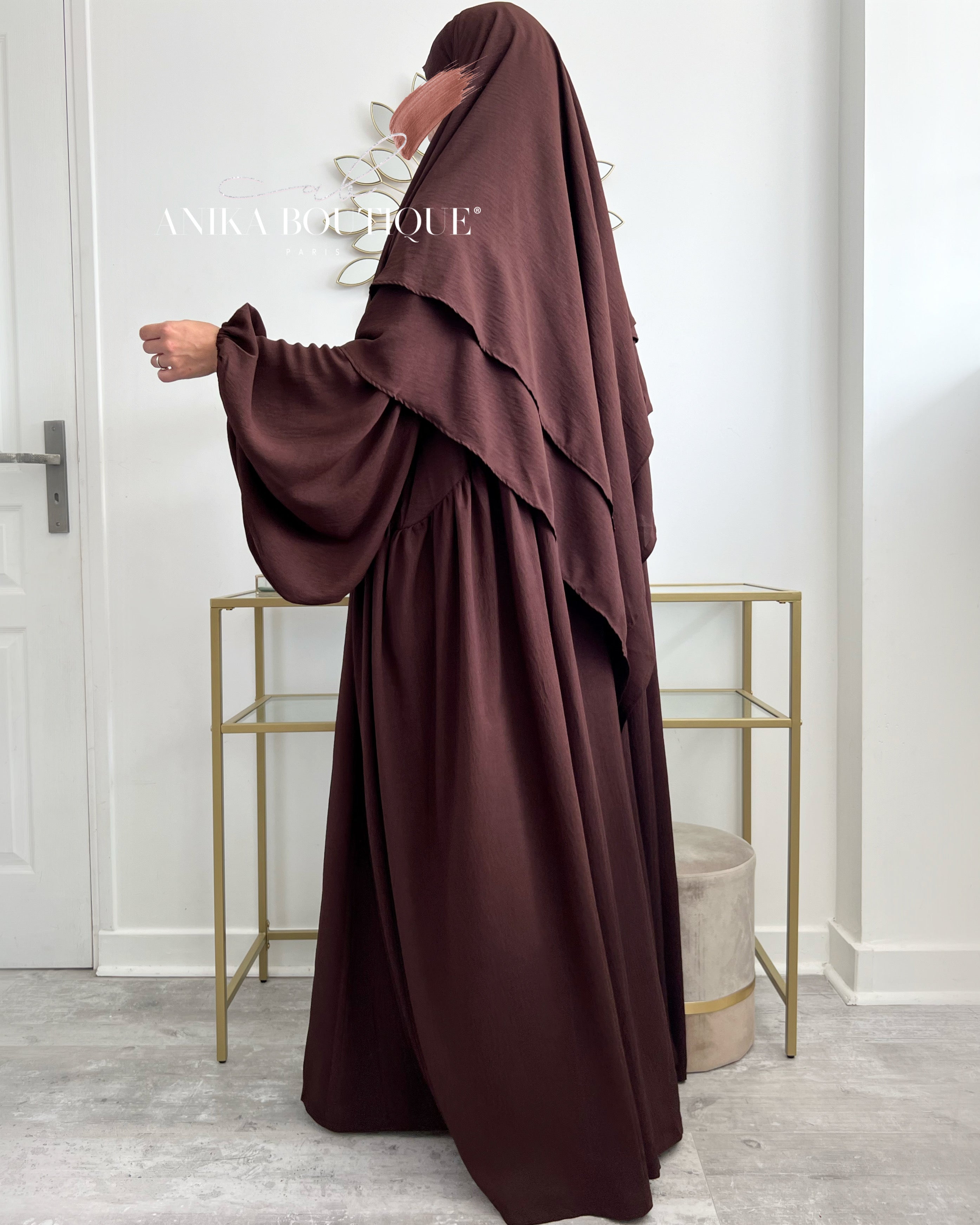 Abaya NOURA manches bouffantes