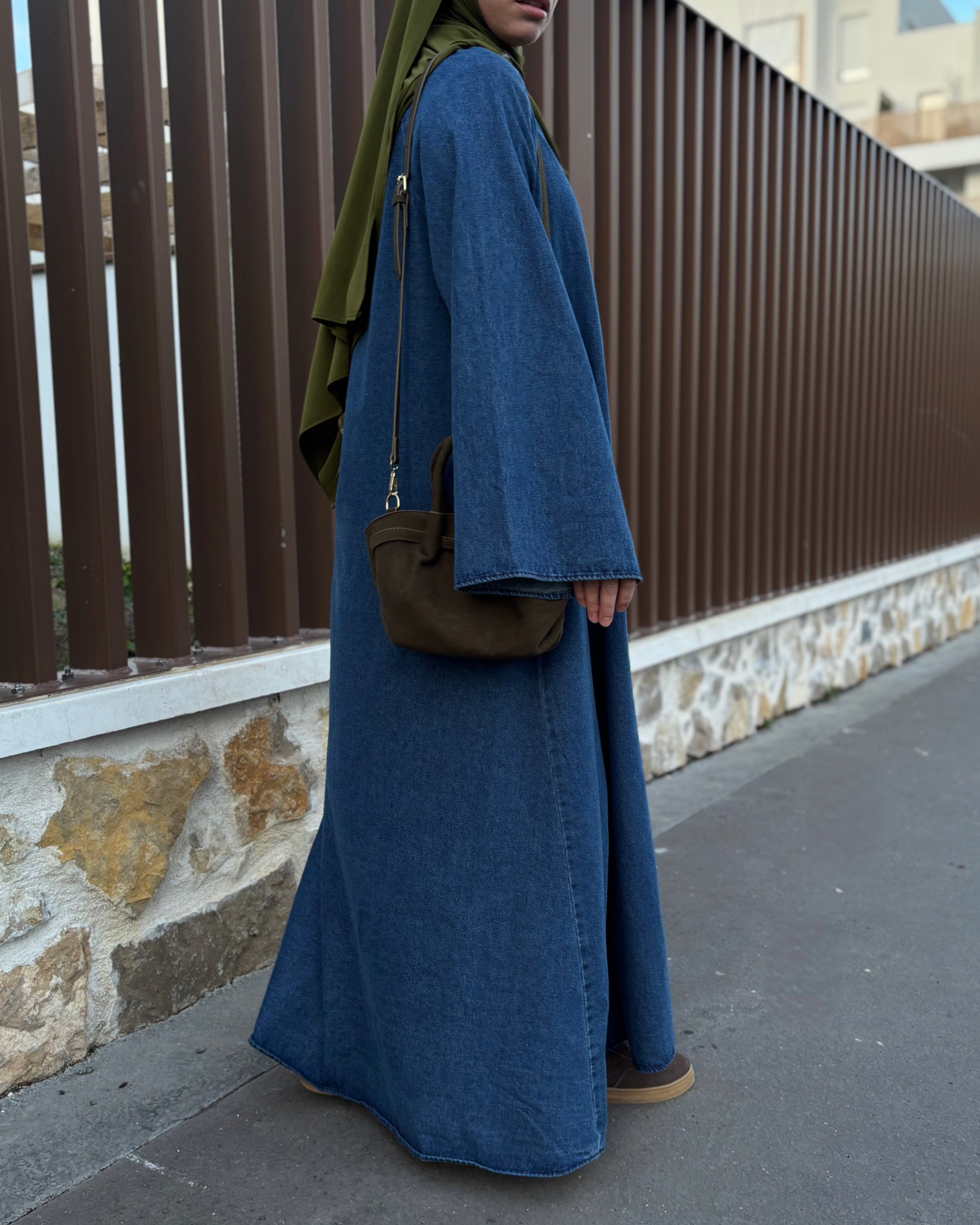 Abaya en jean 100% coton - Modest fashion