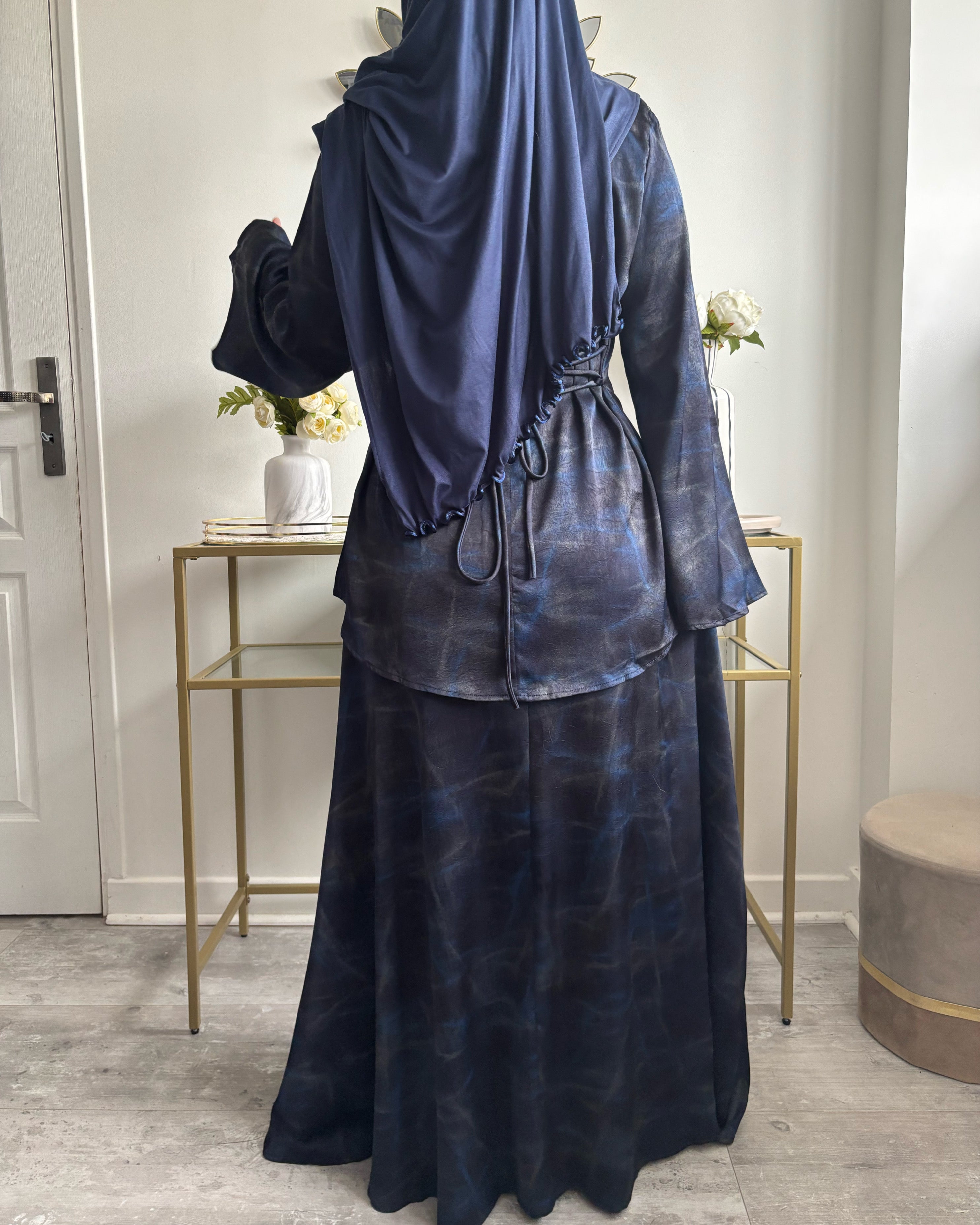 Ensemble Modest Fashion Femme Musulmane – Tunique Évasée & Jupe Longue Fluide