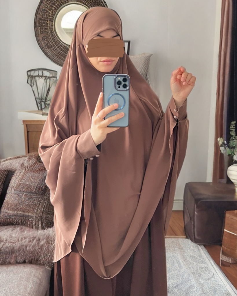 Khimar à manchettes made in Turquie – Modestie Assurée