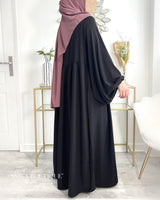 Abaya Namra soie de medine manches bouffantes