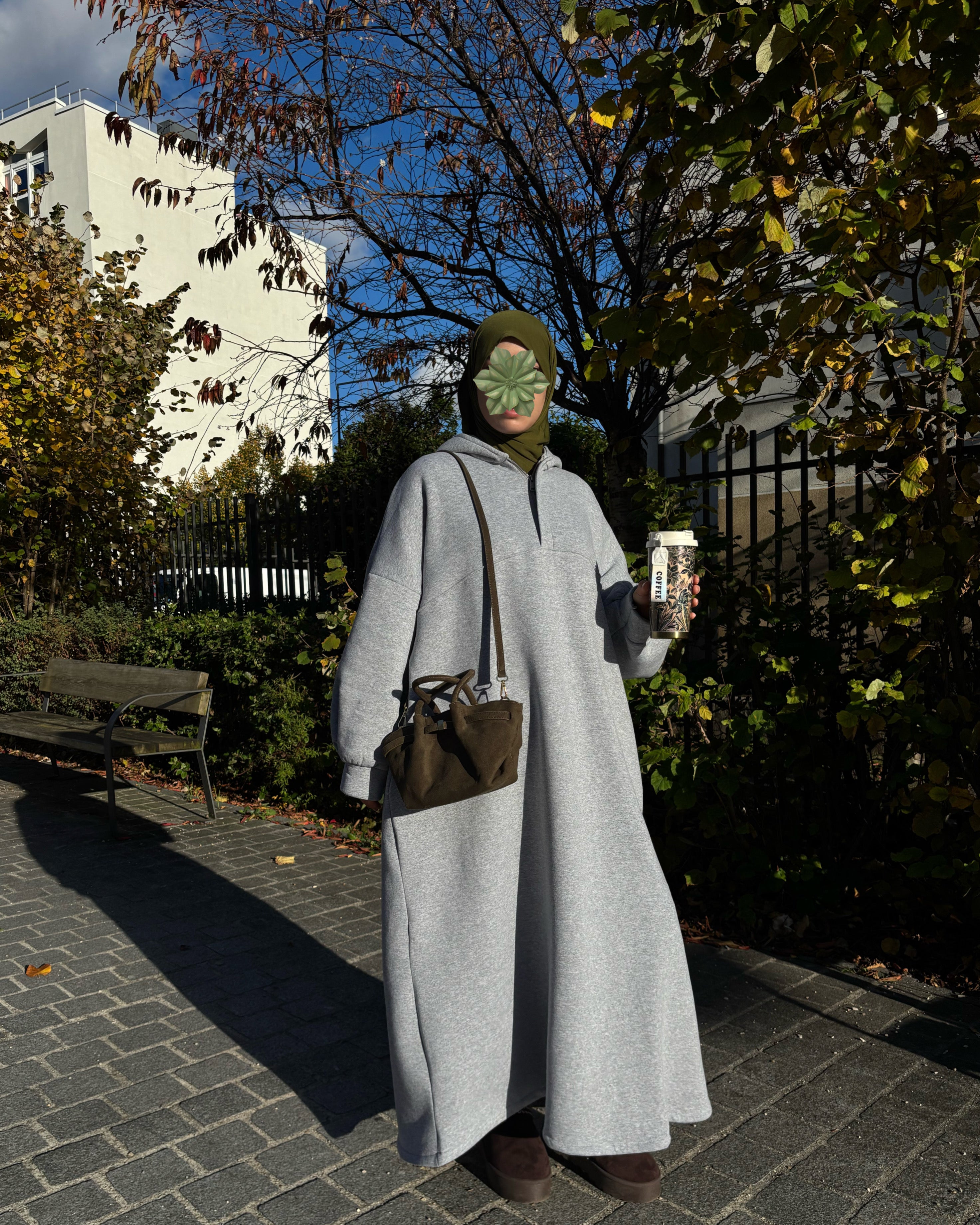 Sweat Maxi Moltonné Oversize – L’abaya pull cocooning de la saison