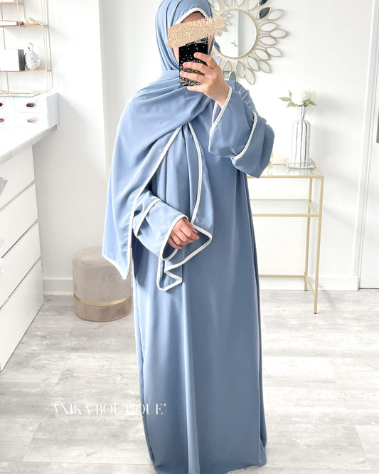 Abaya hijab intégré