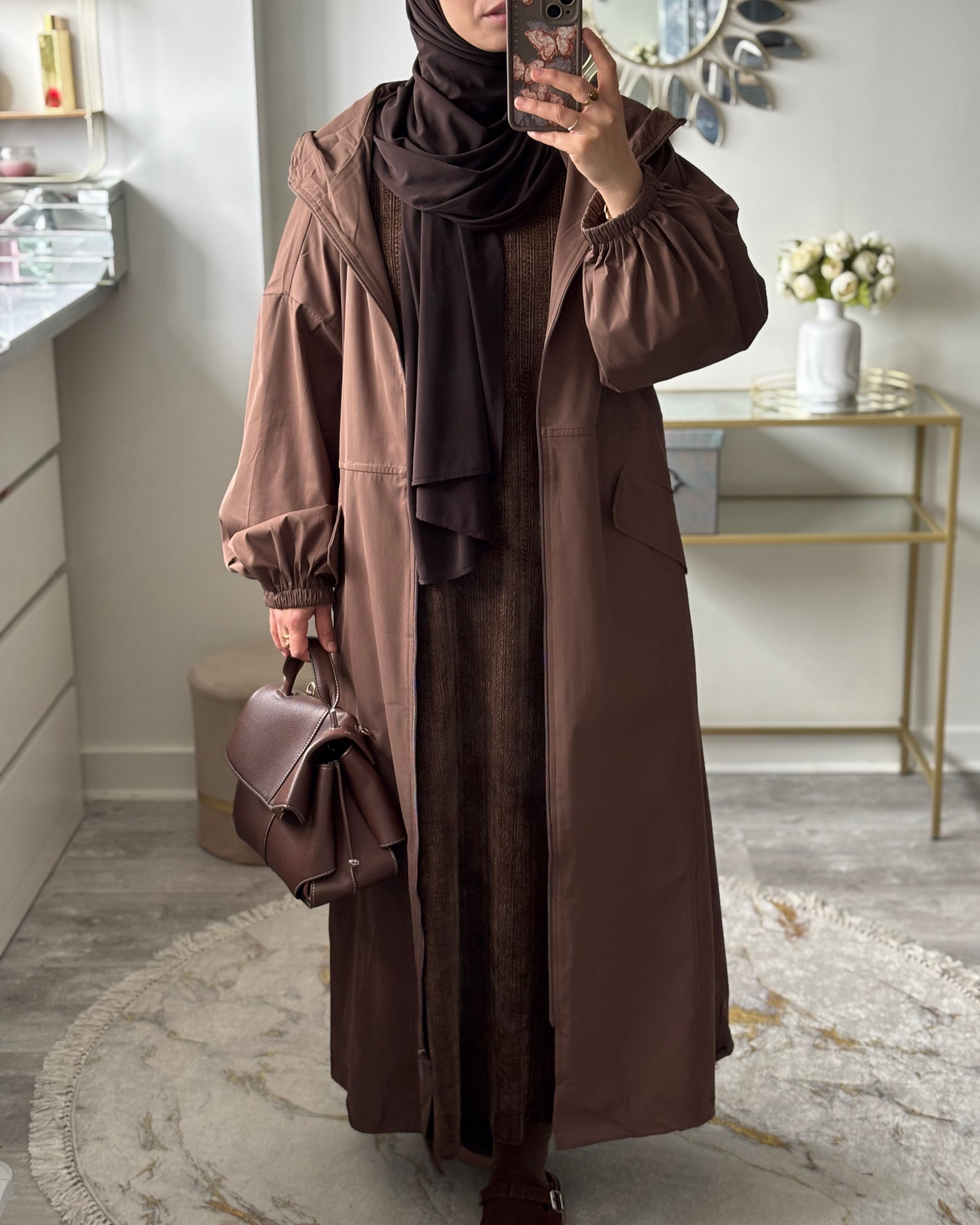 Veste Longue Imperméable & Coupe-Vent