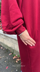 Pull Maxi Comfy – Oversize, Manche Bouffante – Modest Fashion Automne-Hiver
