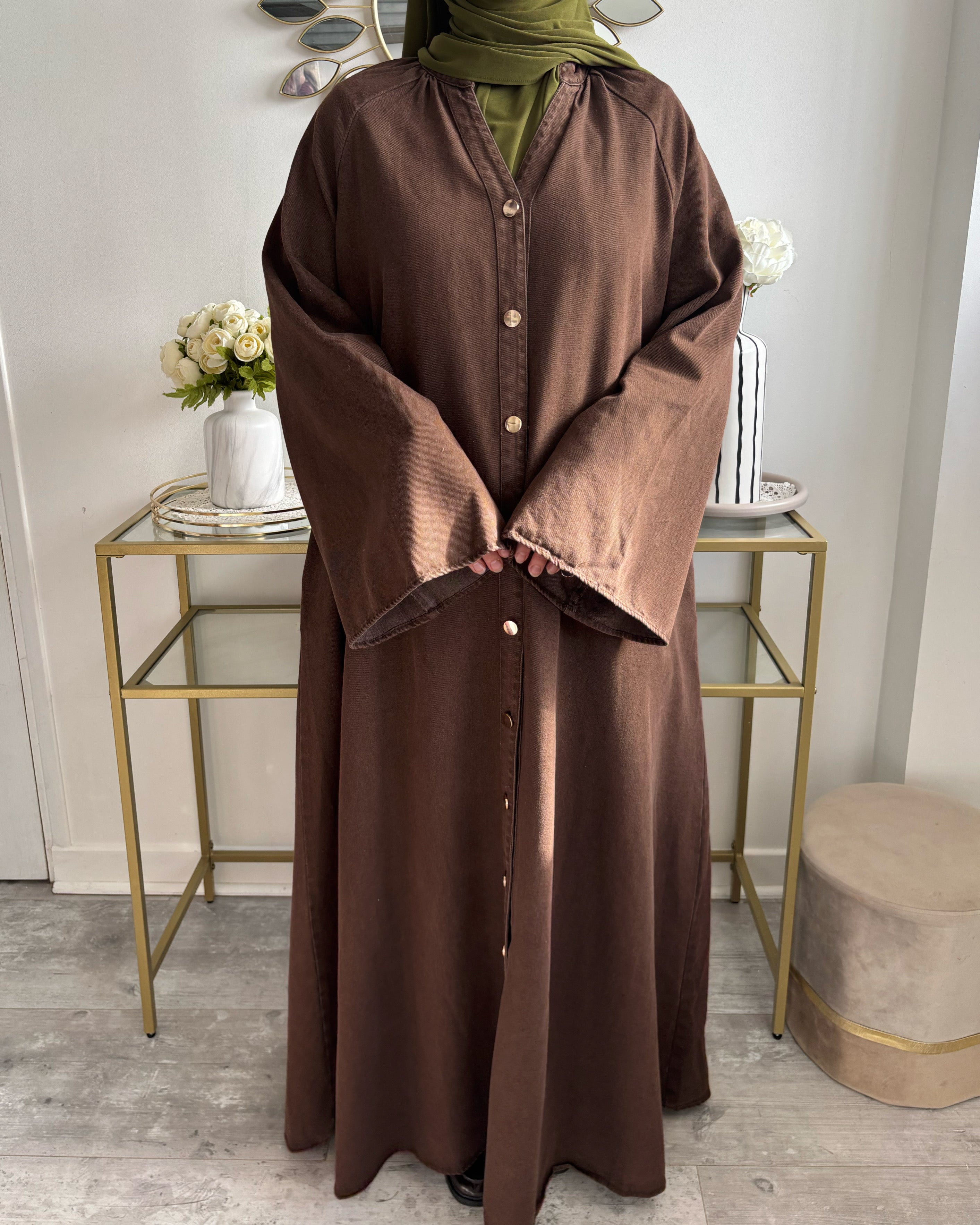 Abaya en jean 100% coton - Modest fashion