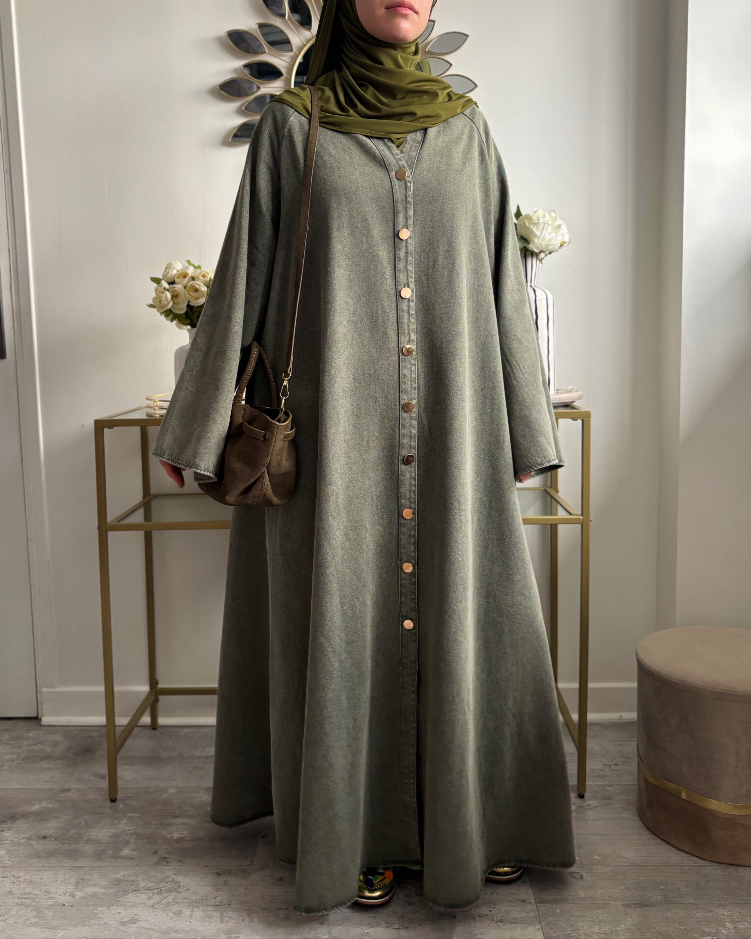 Abaya en jean 100% coton - Modest fashion