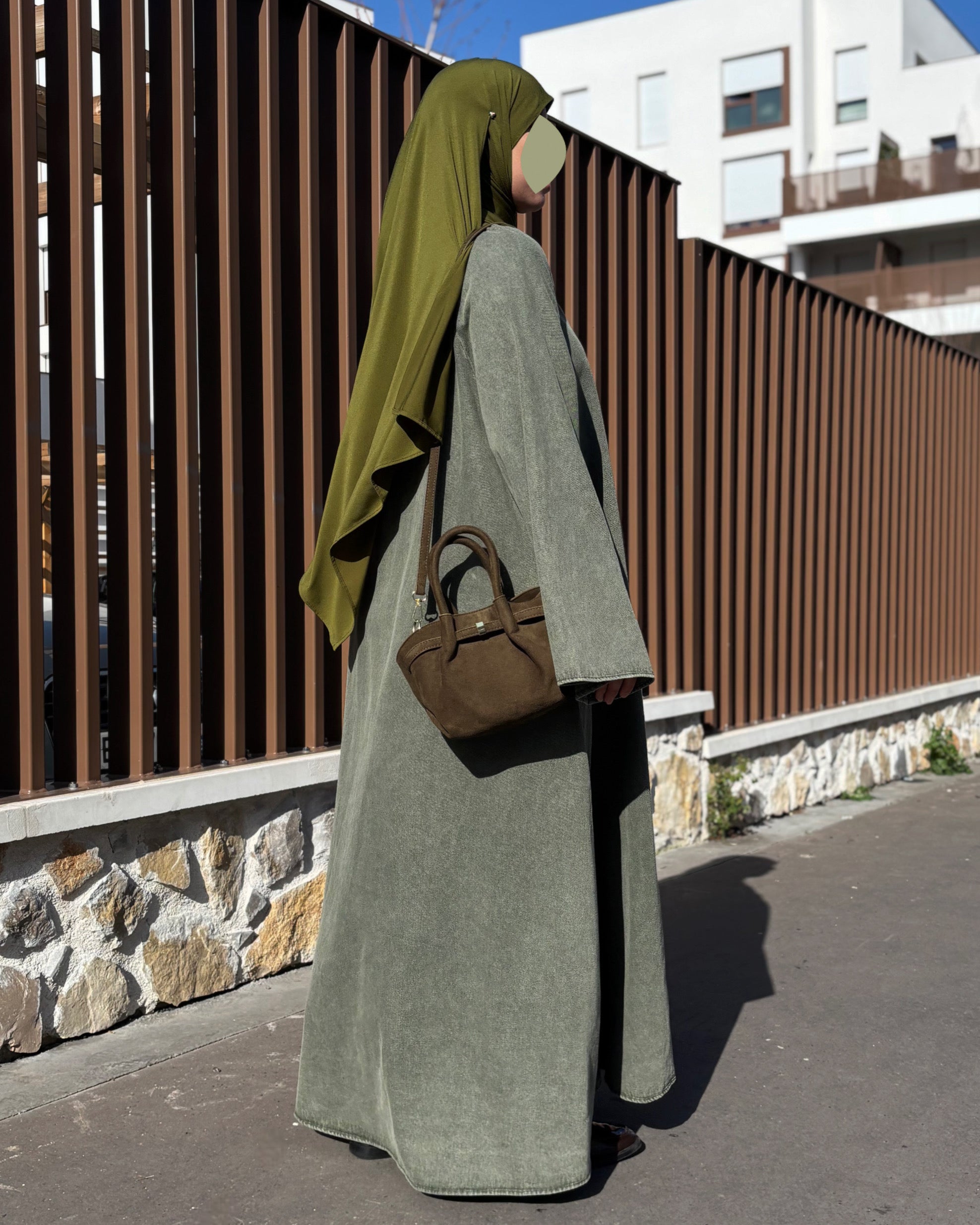 Abaya en jean 100% coton - Modest fashion