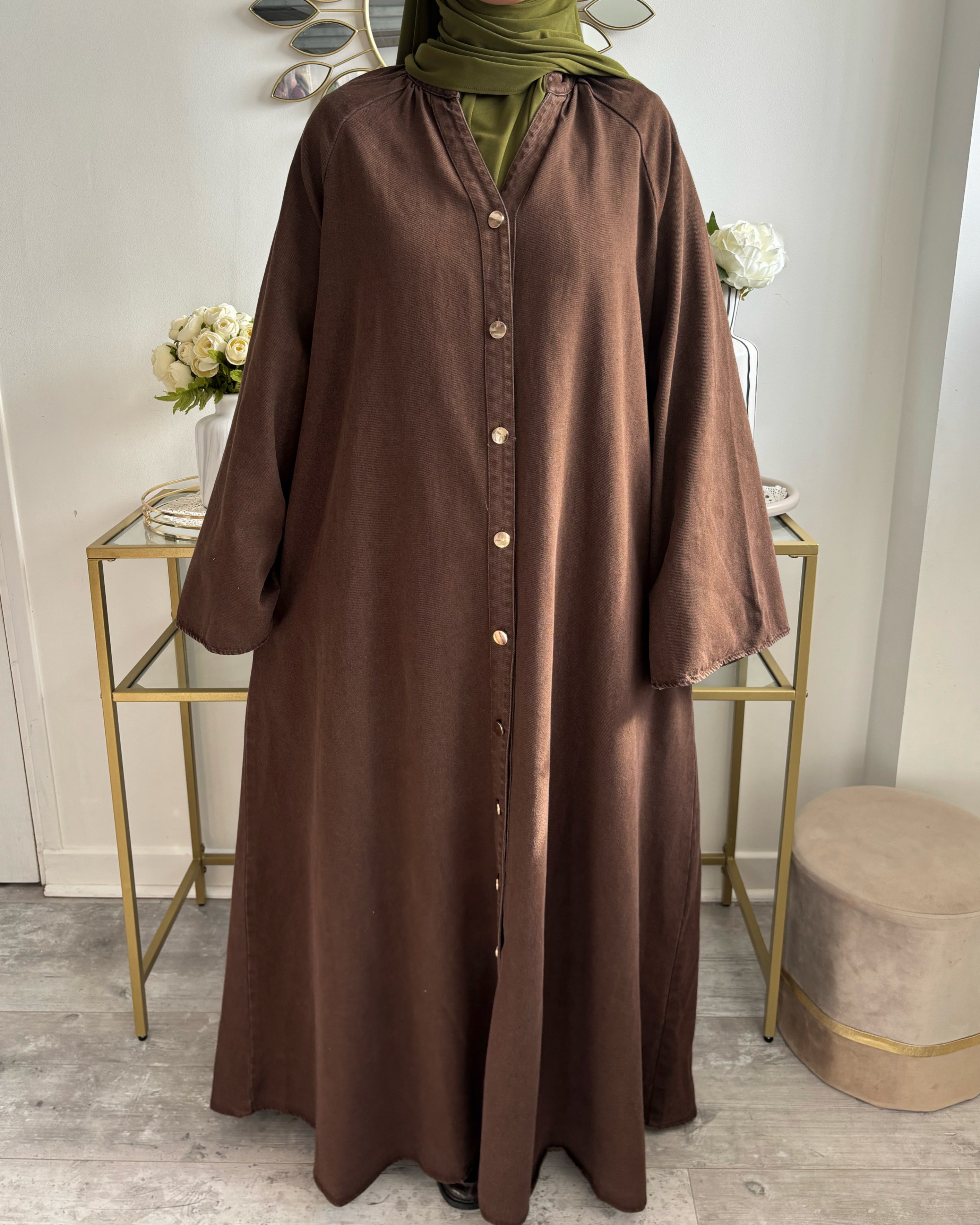 Abaya en jean 100% coton - Modest fashion