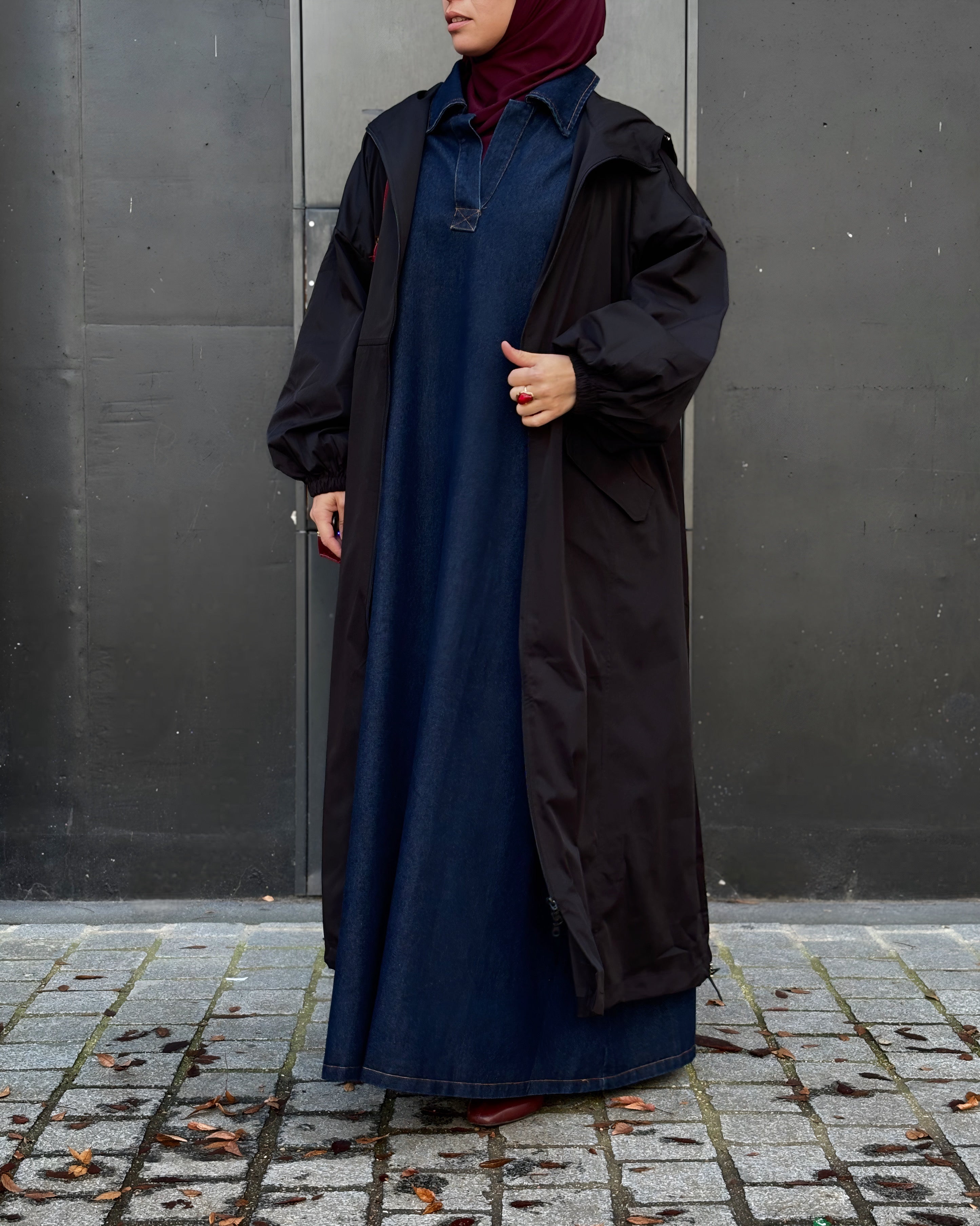 Veste Longue Imperméable & Coupe-Vent