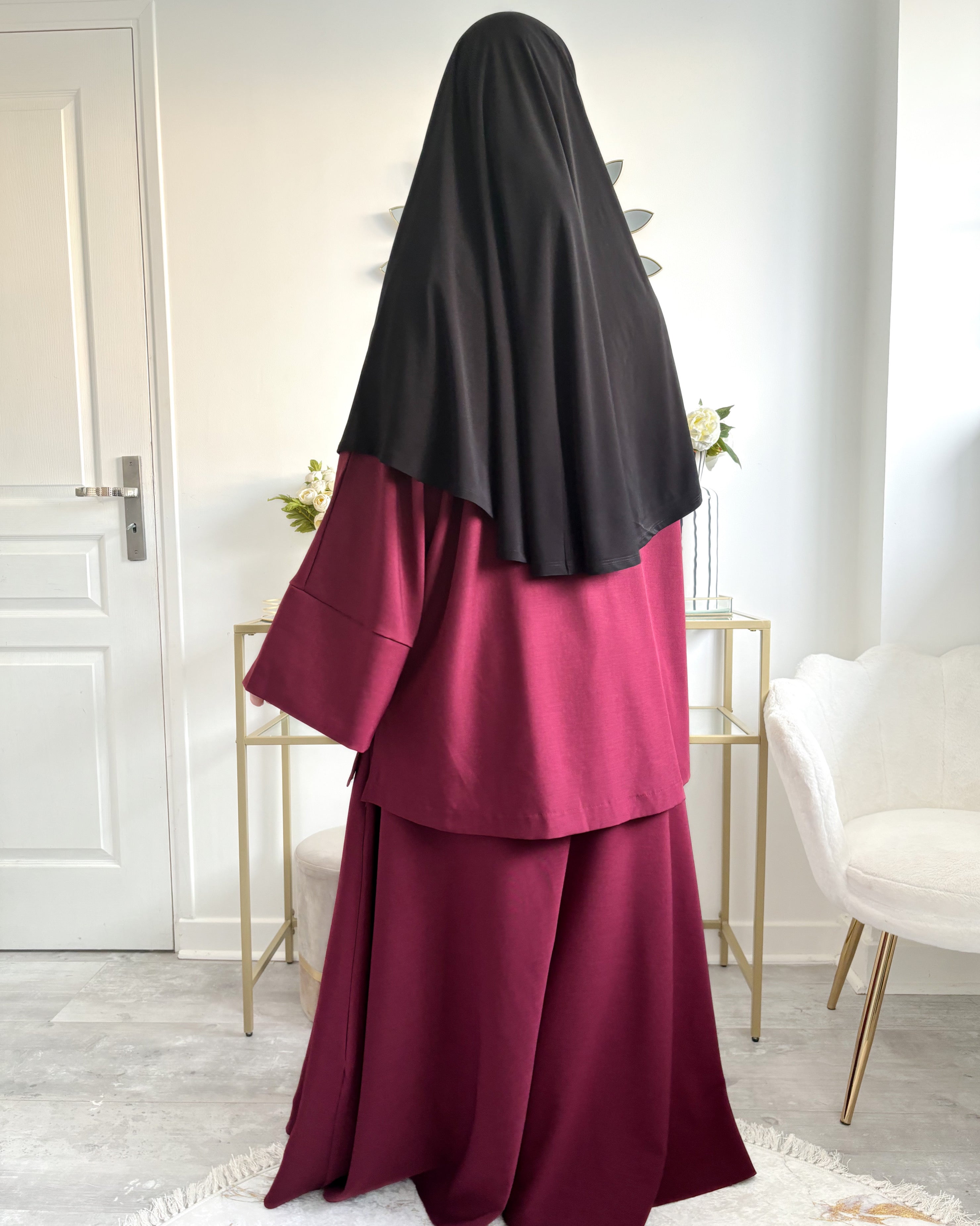 Khimar Jersey Premium Arrondi Moyen