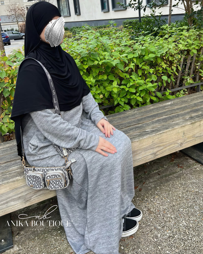 Hijab jersey 2 en 1 facile à enfiler