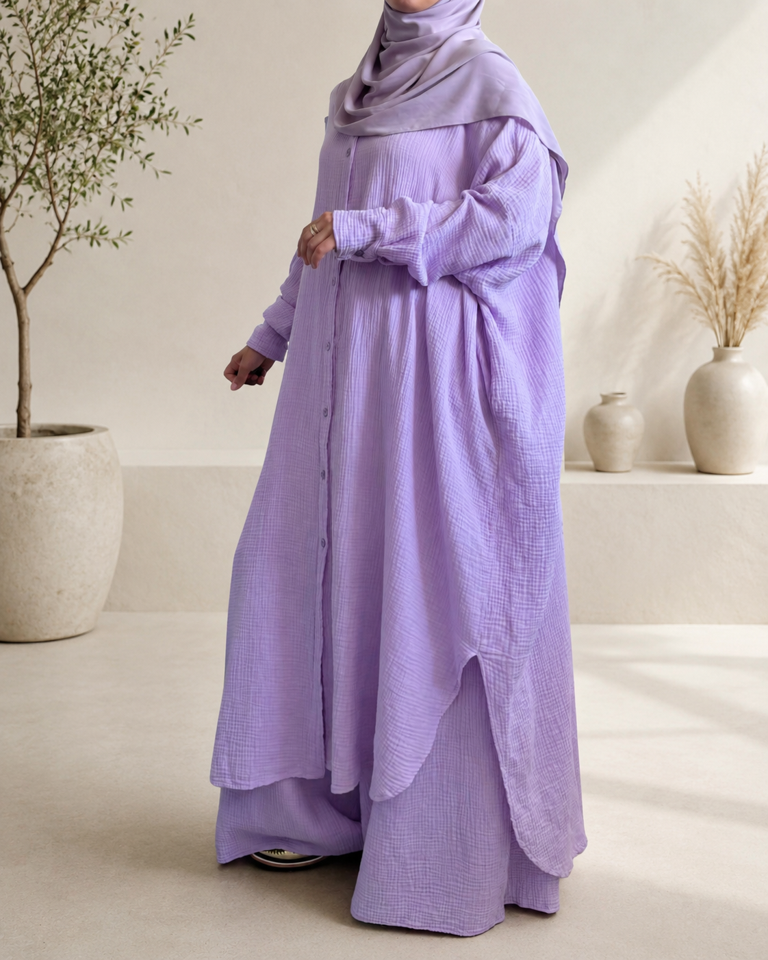 Ensemble Oversize  – 100% Coton Texturé