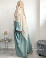 Abaya à pressions aux manches