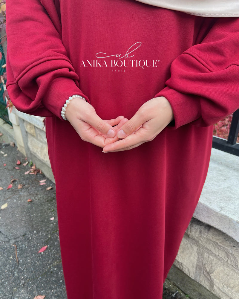 Pull Maxi Comfy – Oversize, Manche Bouffante – Modest Fashion Automne-Hiver