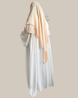 Khimar moyen 2 voiles bi-matière