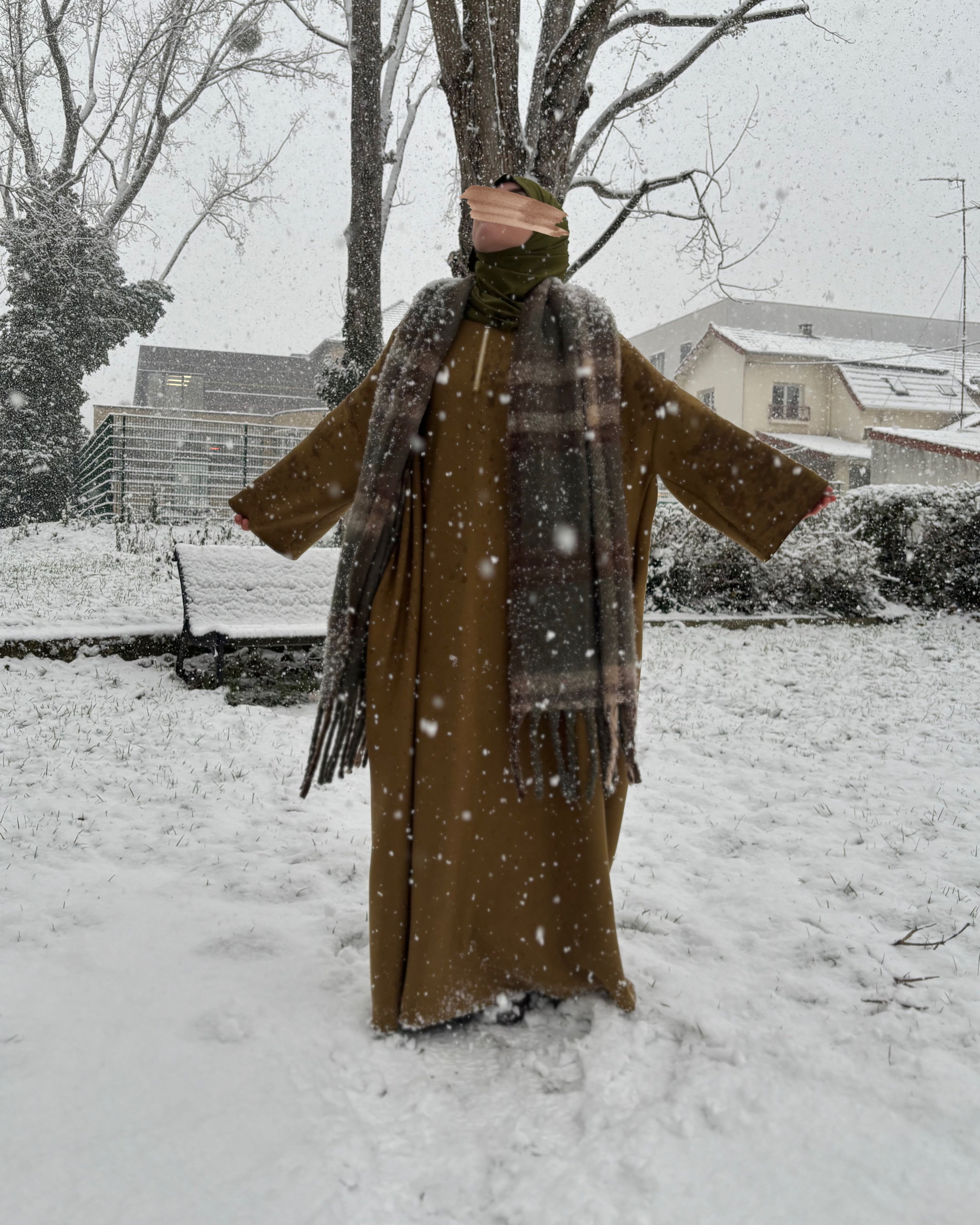 Abaya sportwear comfy oversiz olive