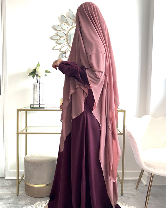 Khimar Mousseline 3 Voiles