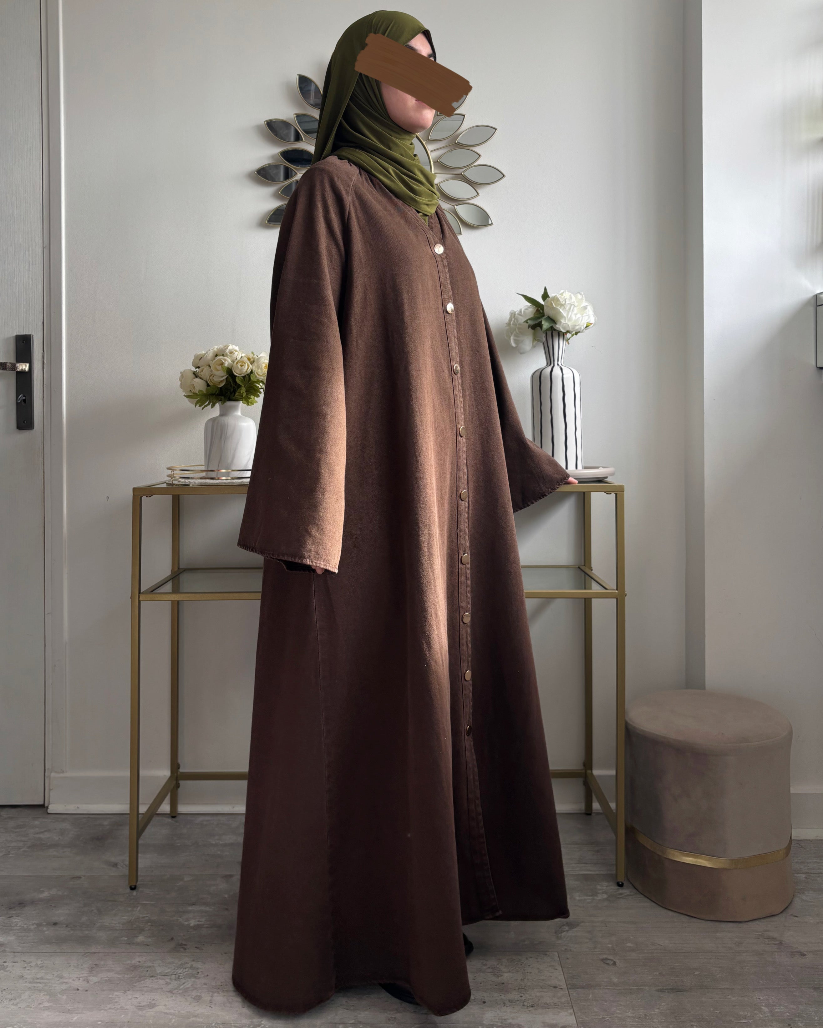 Abaya en jean 100% coton - Modest fashion