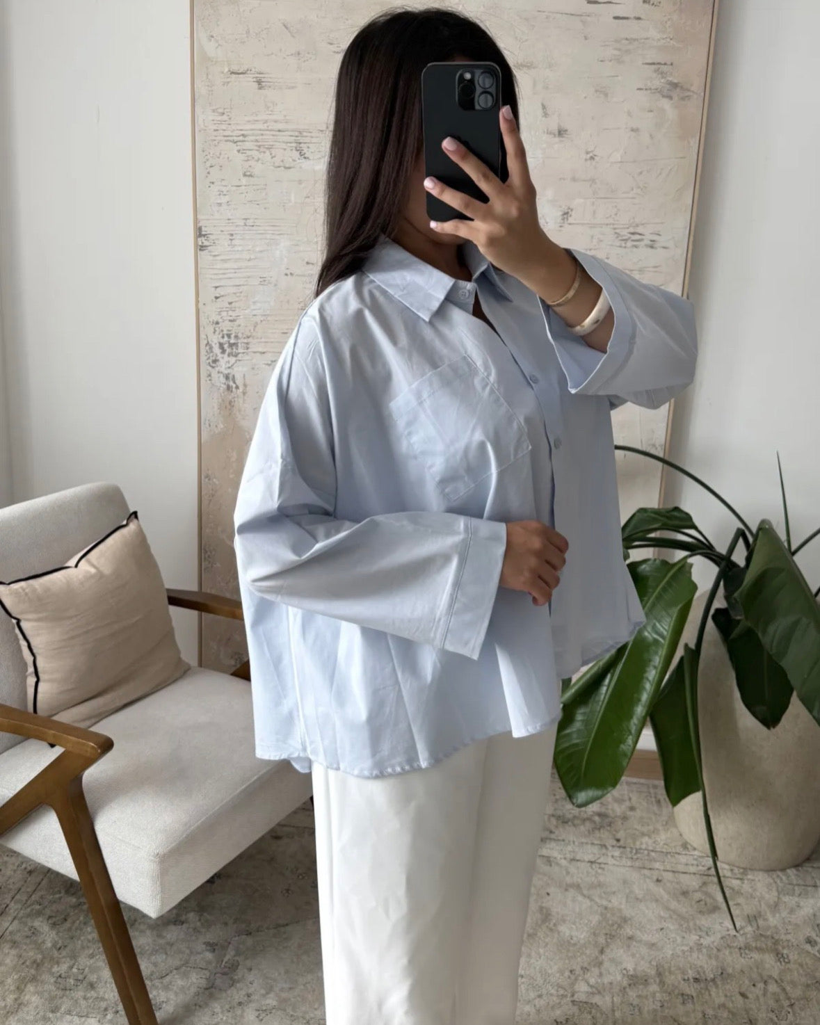 Chemise Oversize Femme – Coton | Modest Fashion