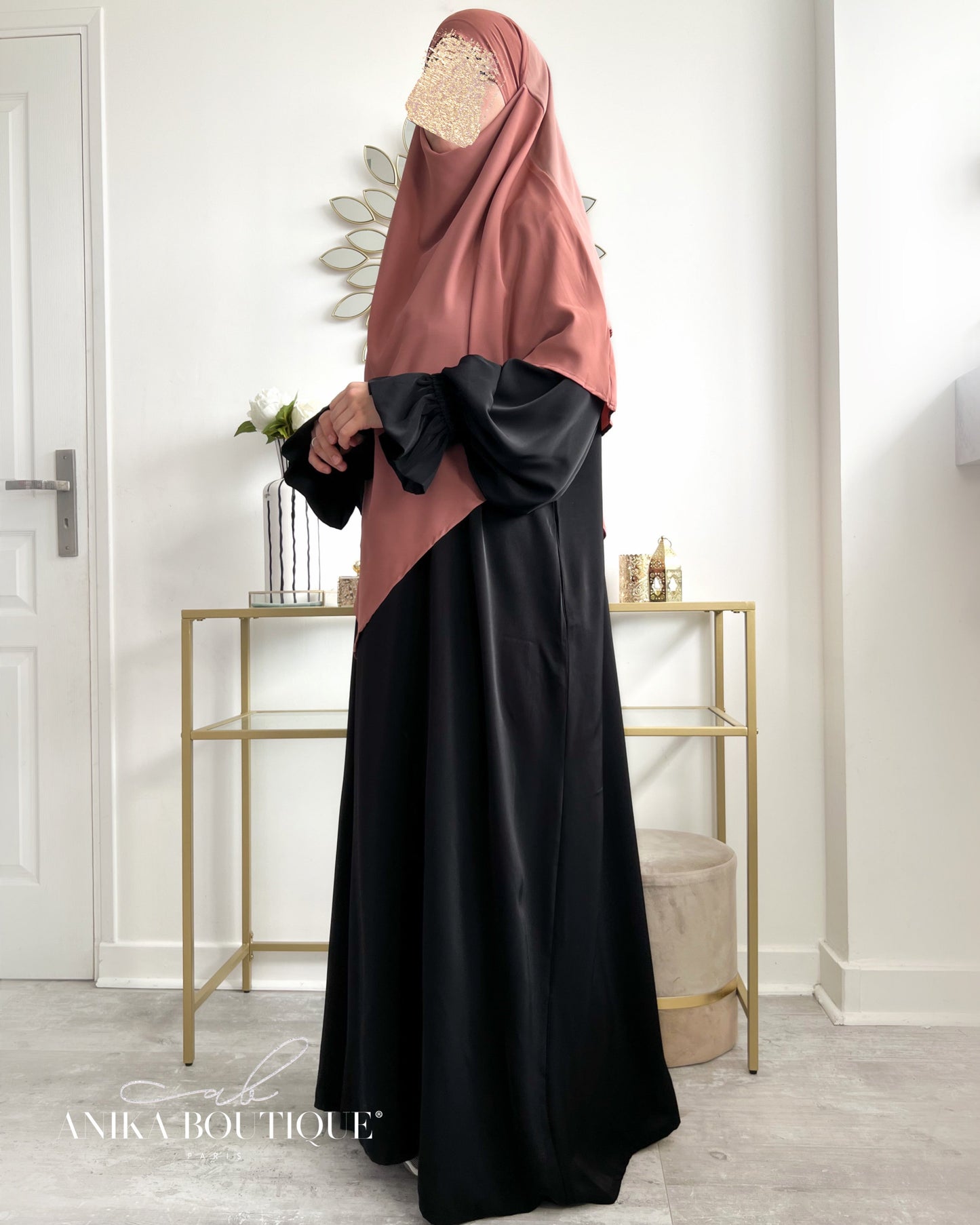 Abaya Amal Tall pour sœurs 1m80