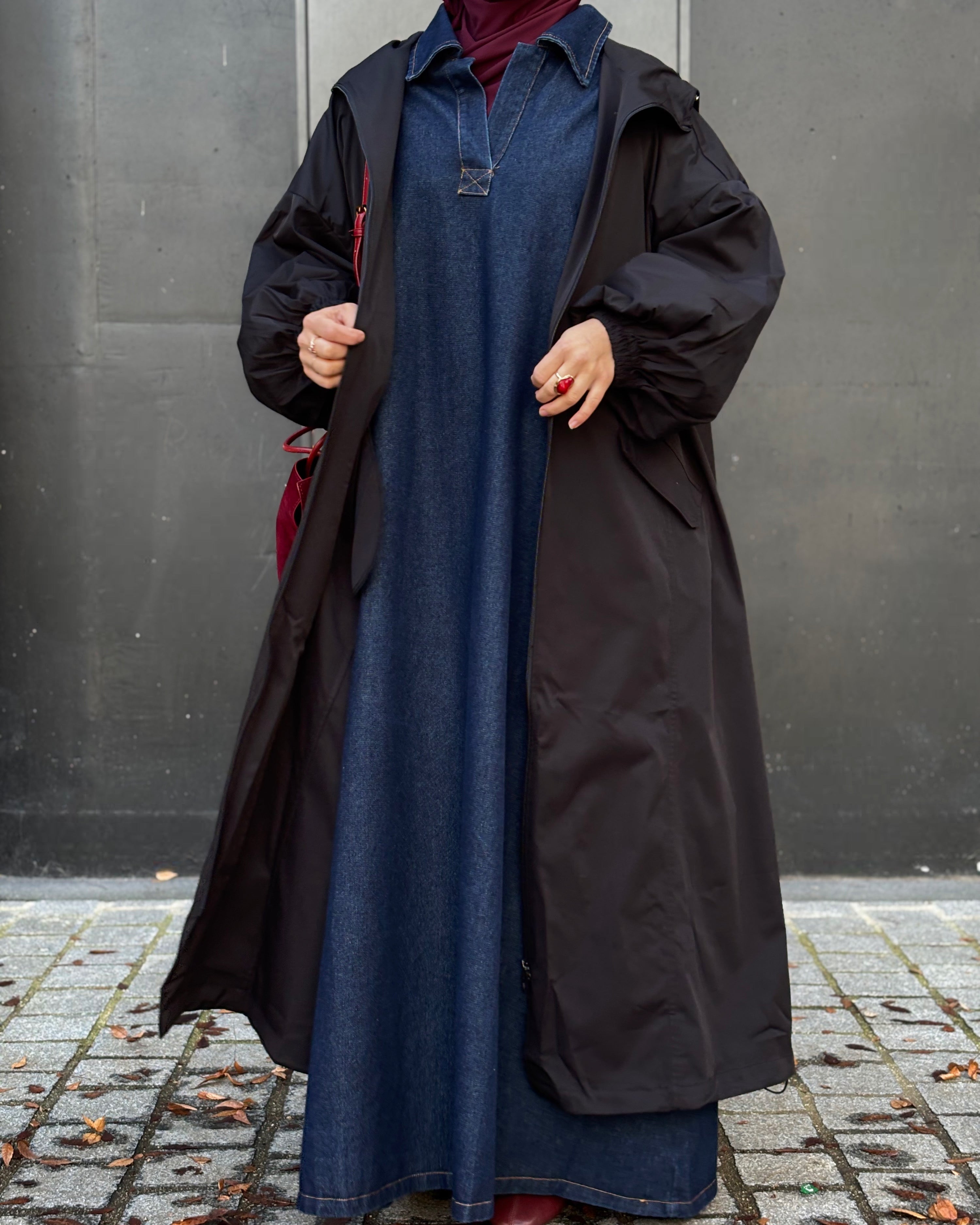 Veste Longue Imperméable & Coupe-Vent