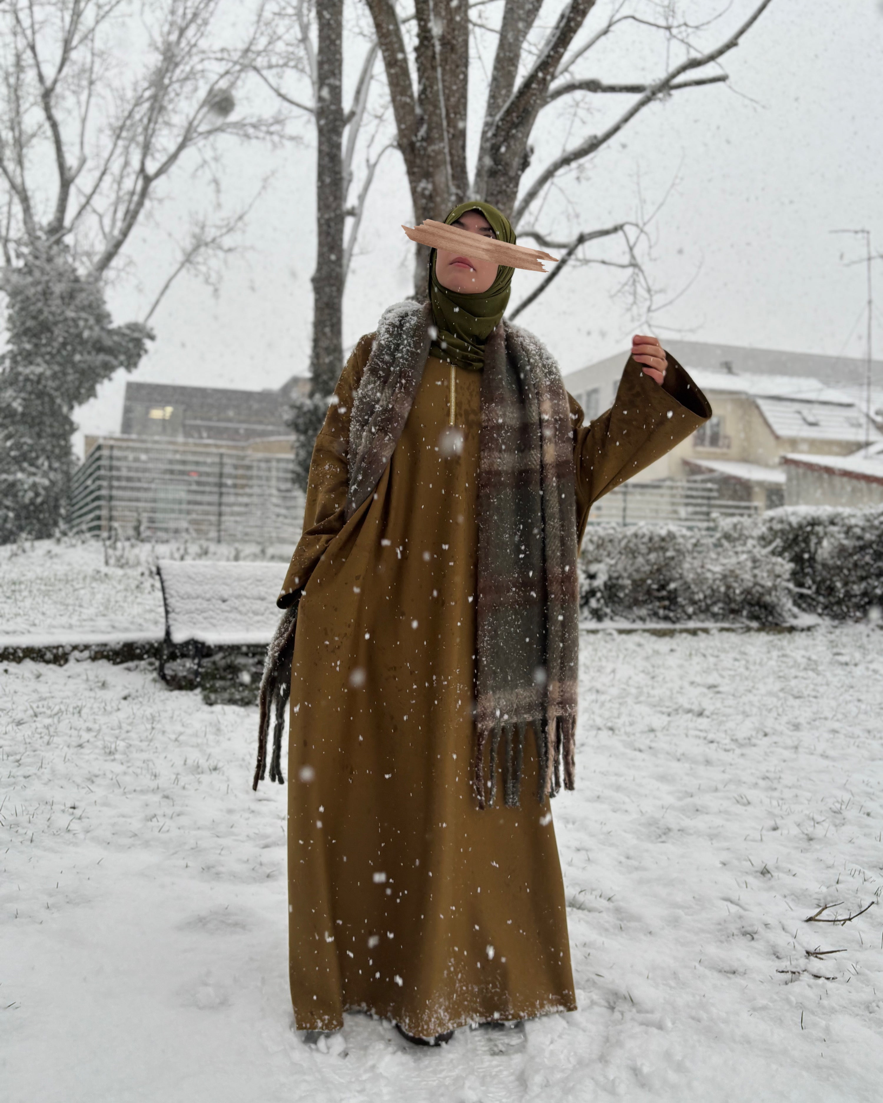 Abaya sportwear comfy oversiz olive