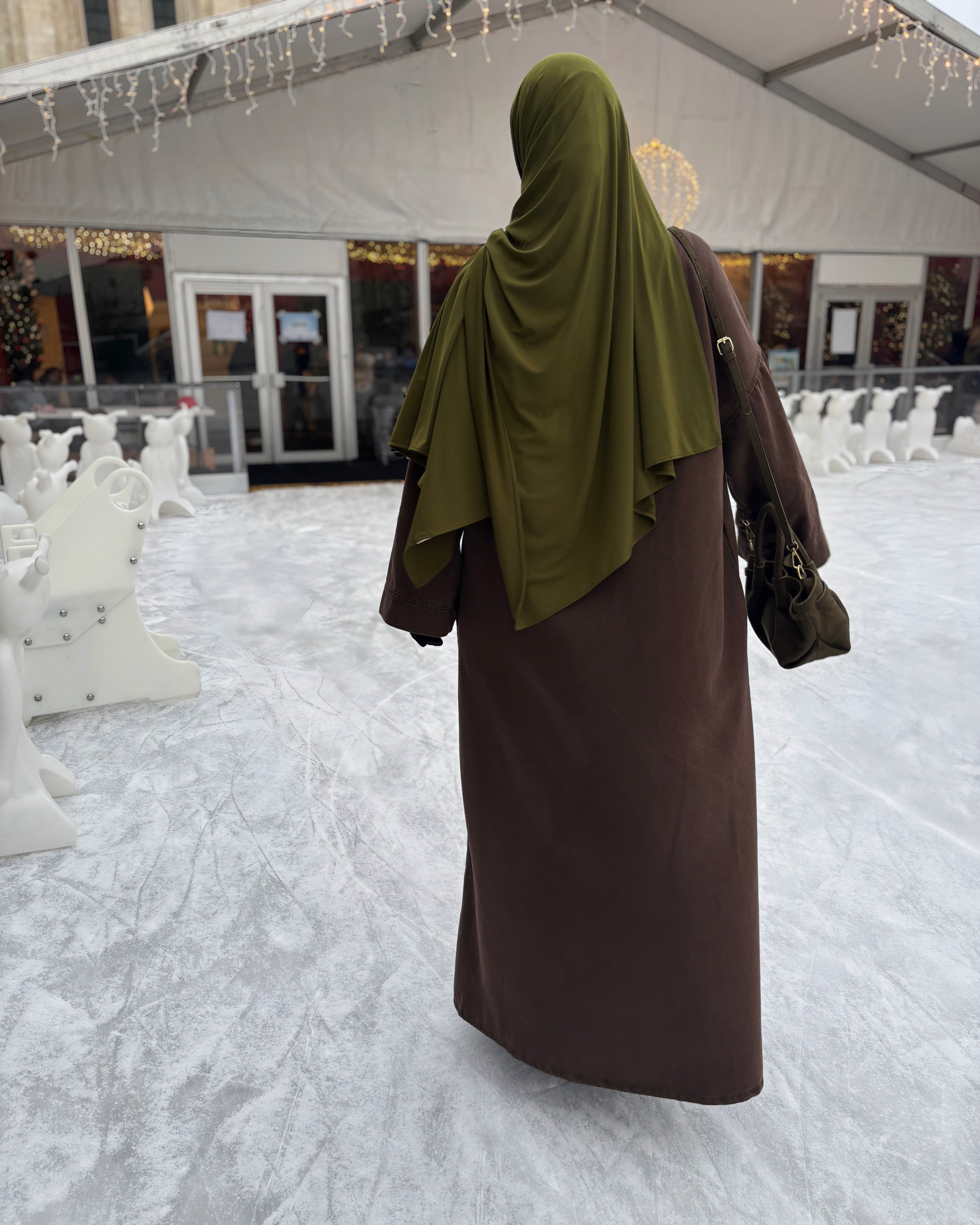 Abaya en jean zippée 100 % coton – Moderne & Tendance