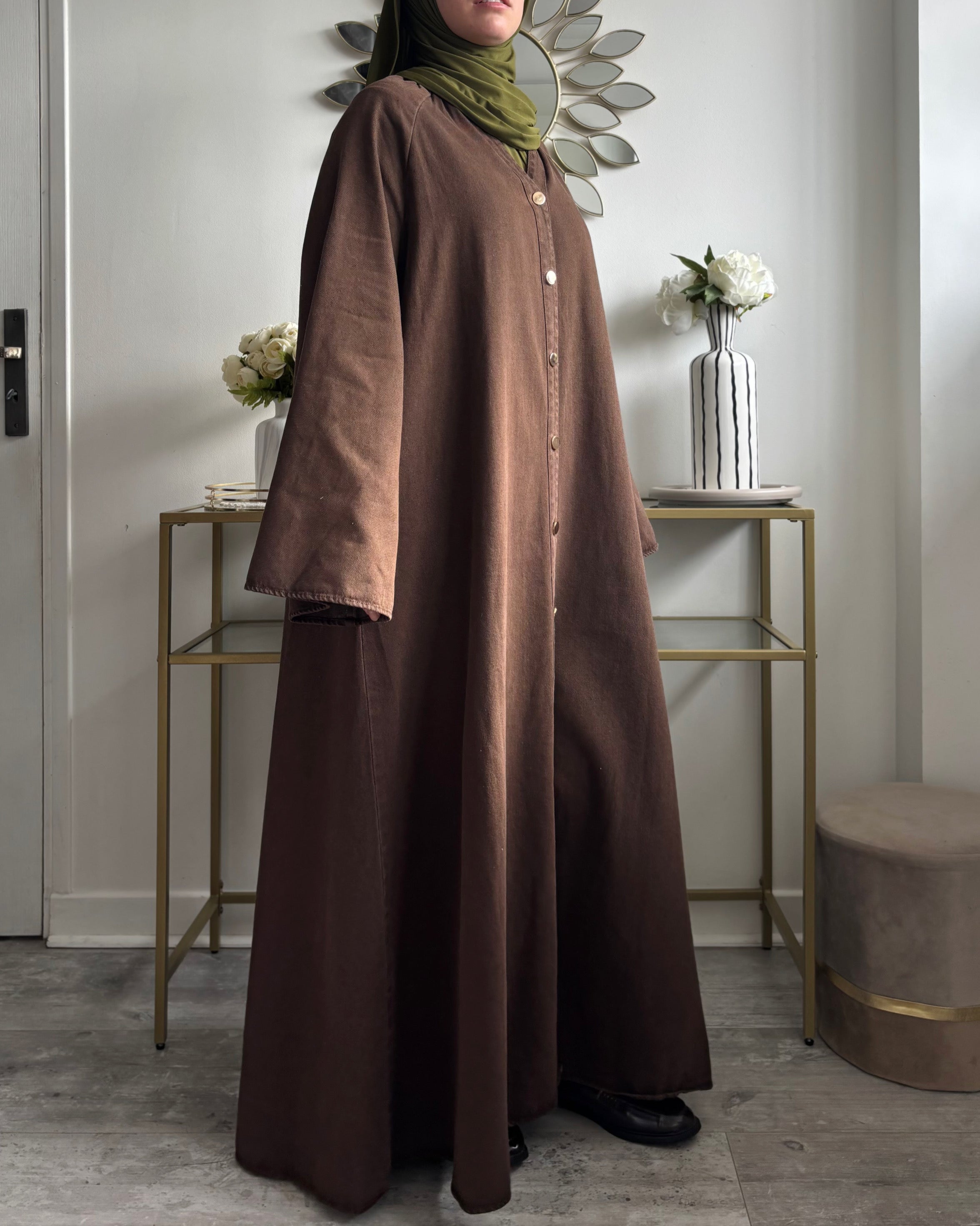 Abaya en jean 100% coton - Modest fashion