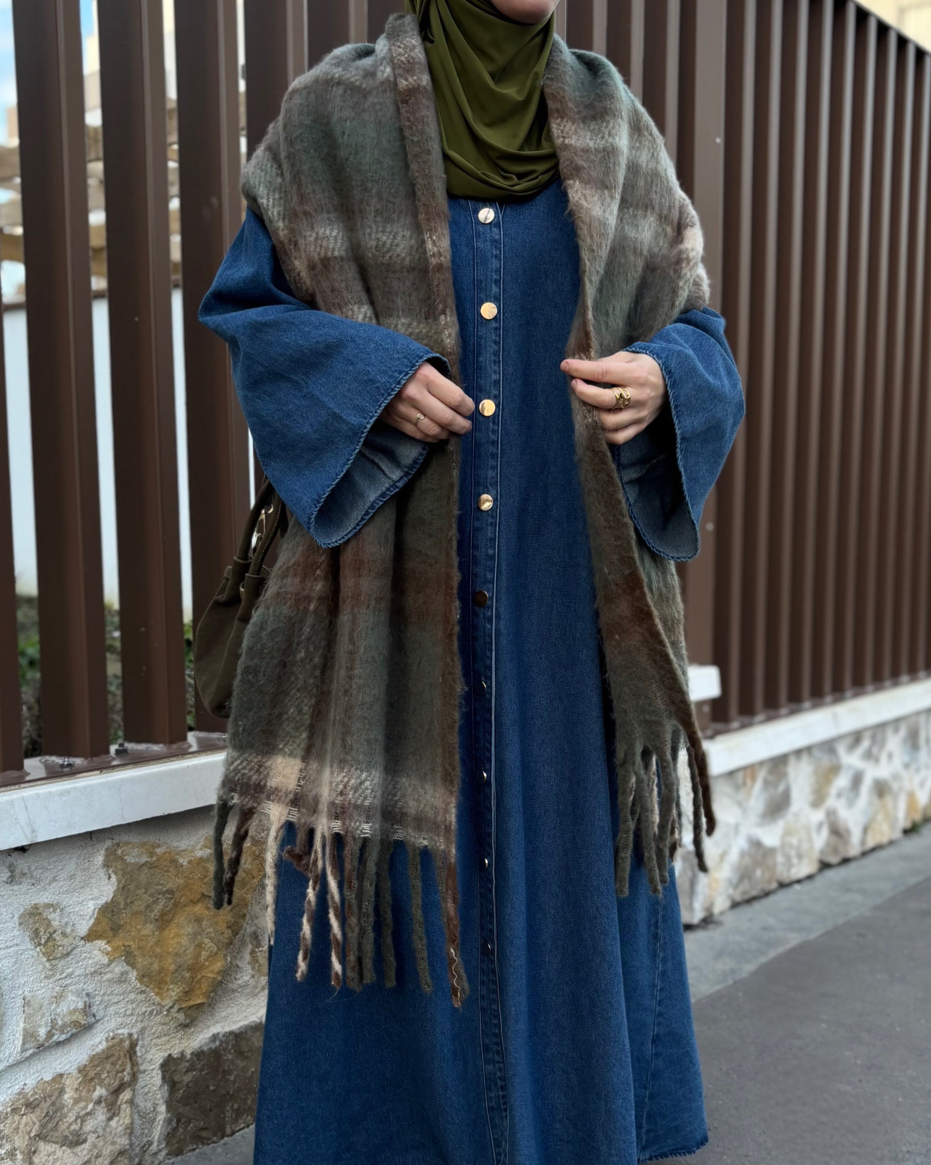 Abaya en jean 100% coton - Modest fashion