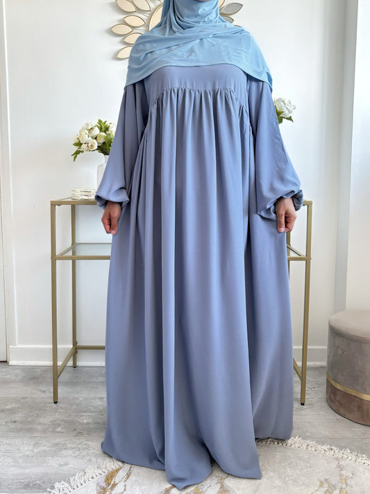 Abaya Naïla - Élégance et Confort avec Manches Bouffantes