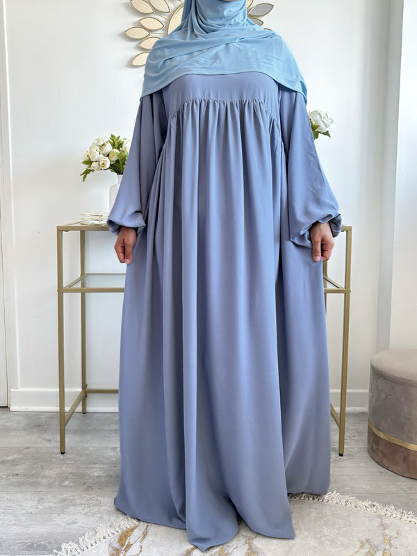 Abaya Naïla - Élégance et Confort avec Manches Bouffantes