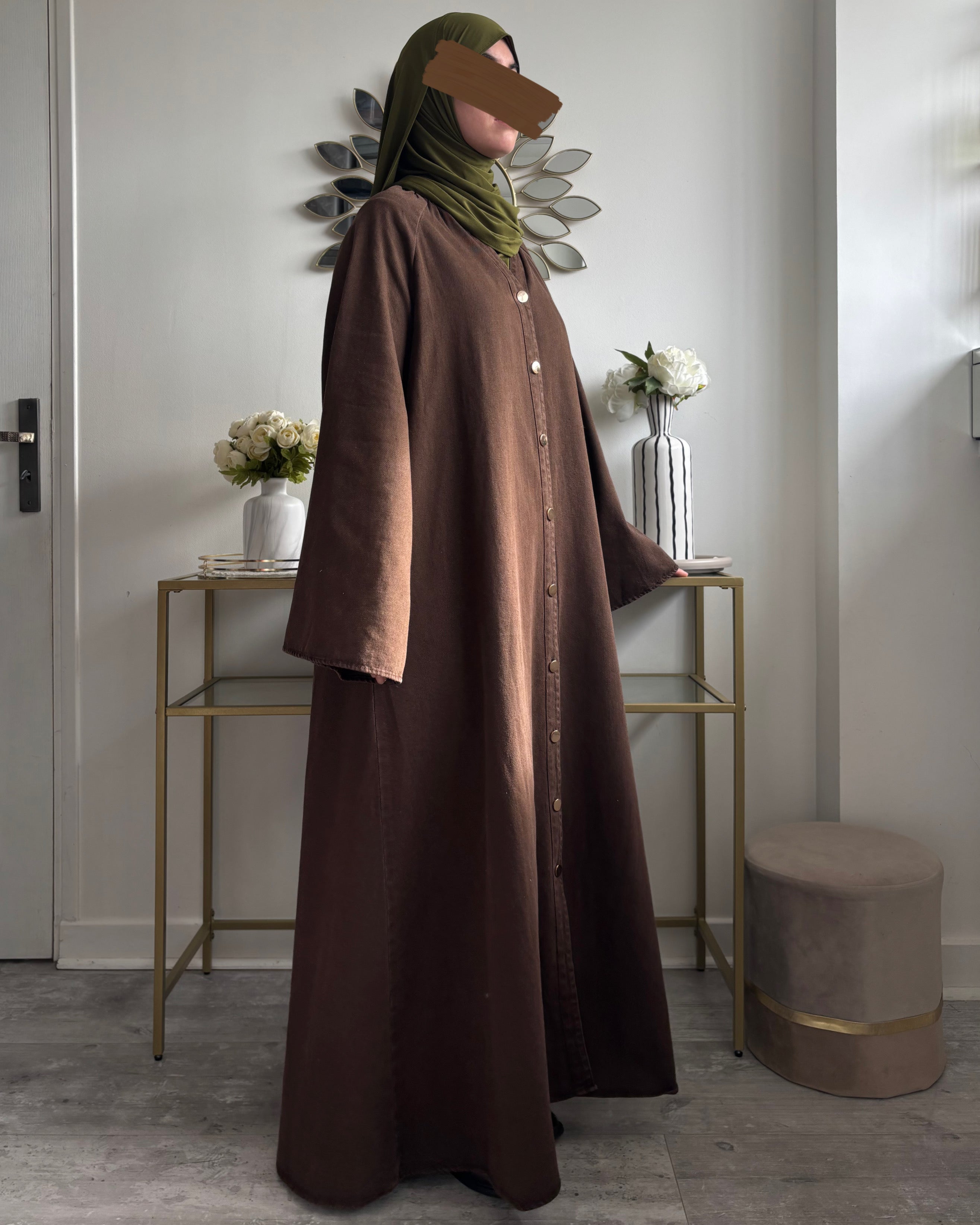 Abaya en jean 100% coton - Modest fashion