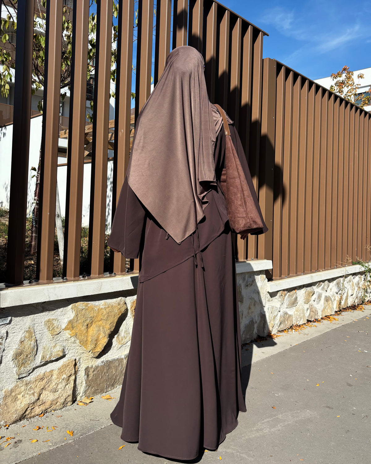 Ensemble jupe longue et tunique asymétrique