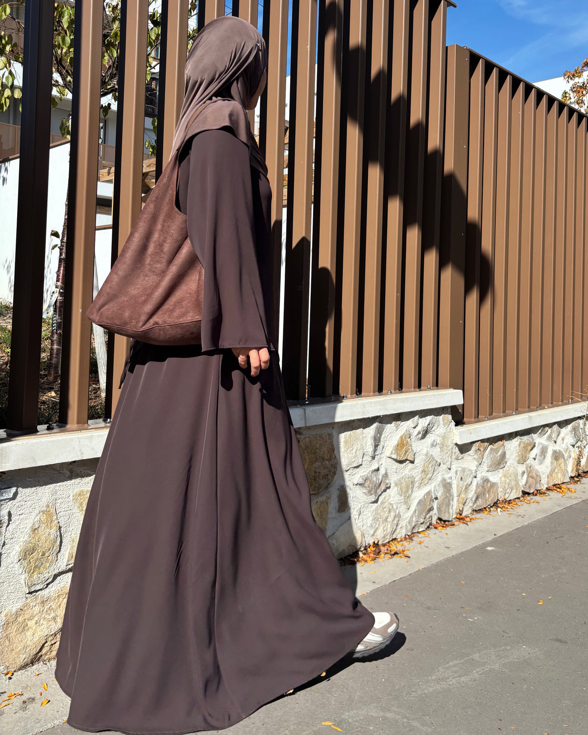 Ensemble jupe longue et tunique asymétrique