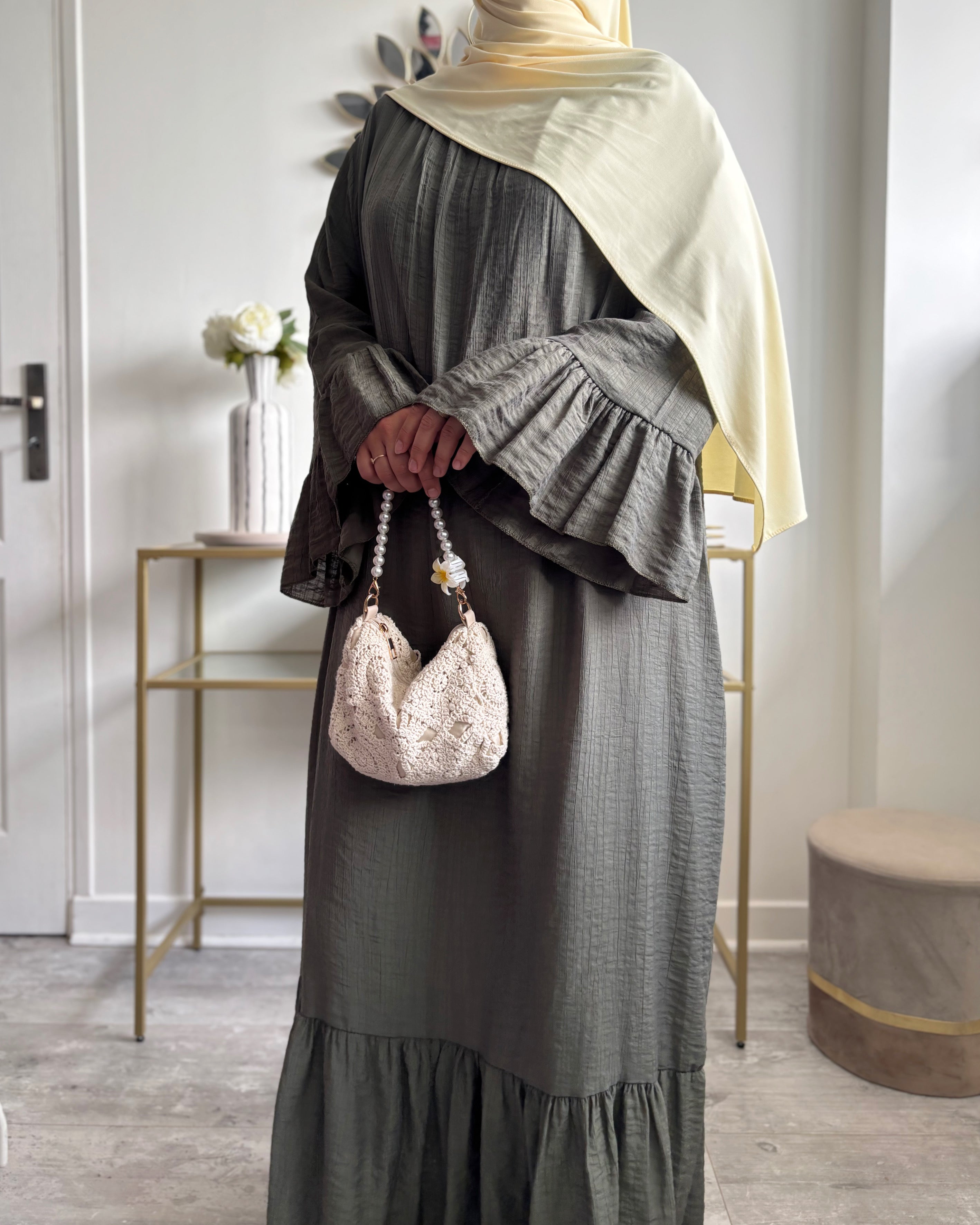 Robe longue légère à volants | Robe d’été Modest Fashion