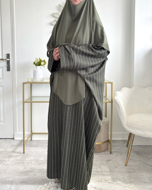Abaya rayée Dana