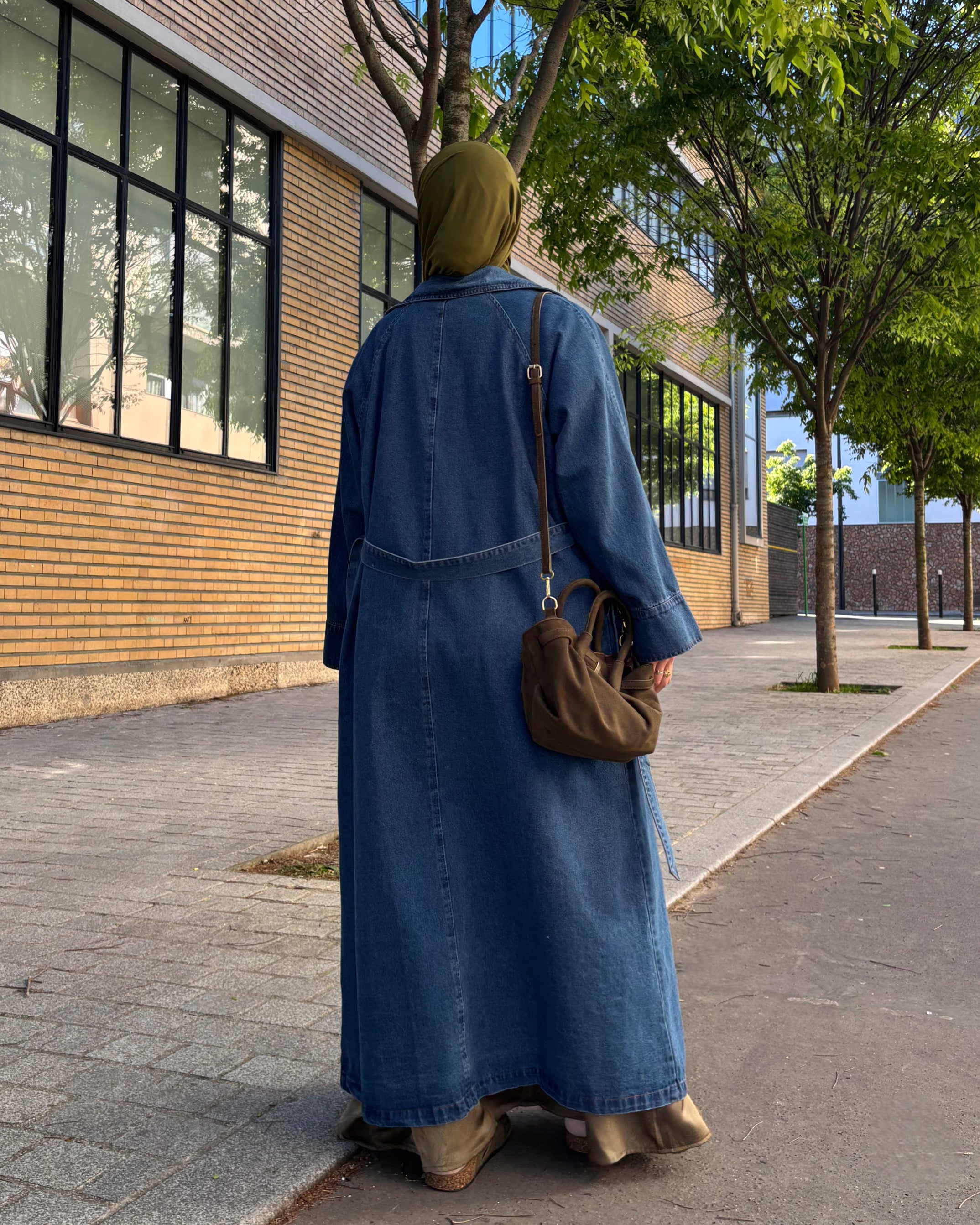 Trench en jean léger 100% coton – Modest Fashion