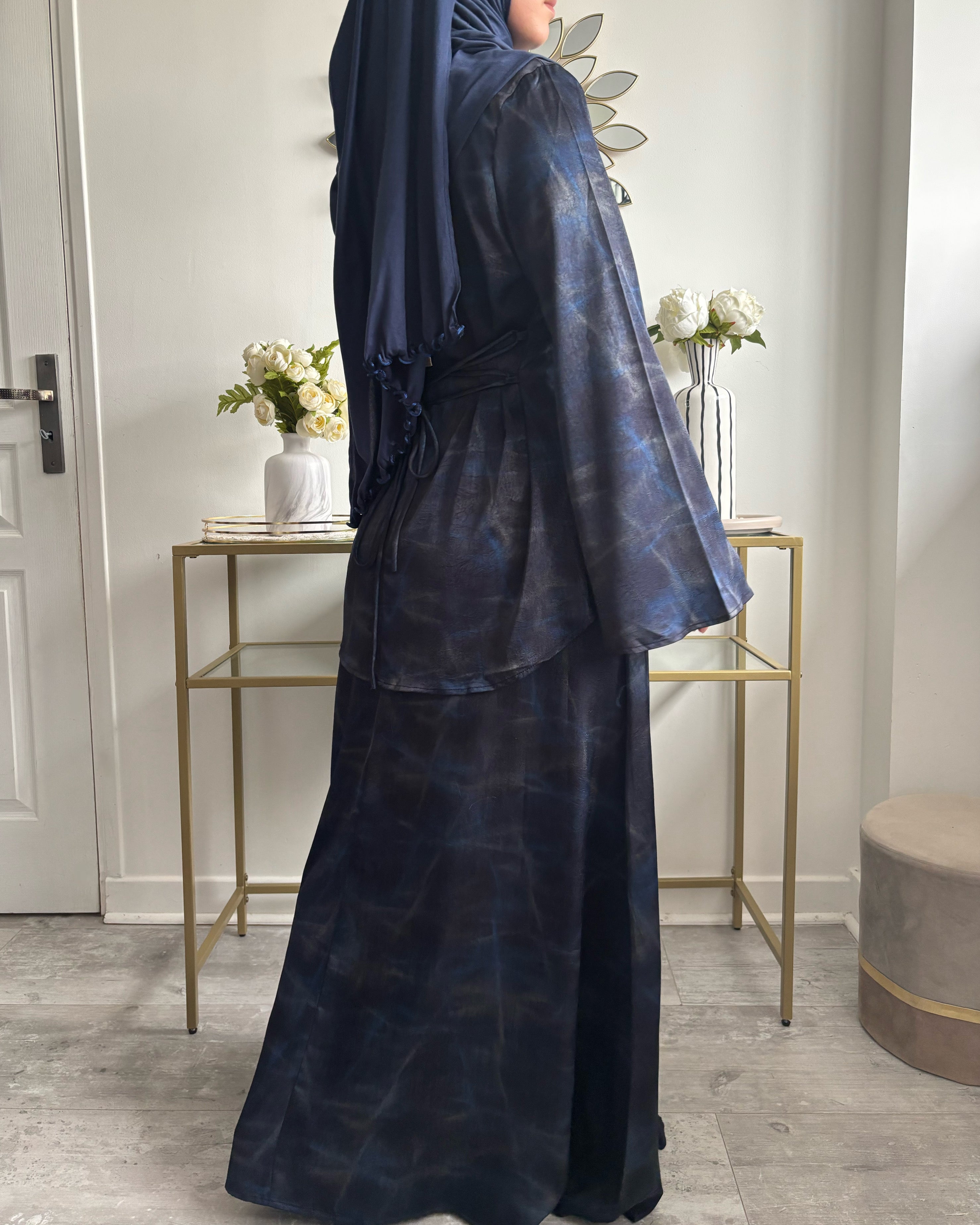 Ensemble Modest Fashion Femme Musulmane – Tunique Évasée & Jupe Longue Fluide