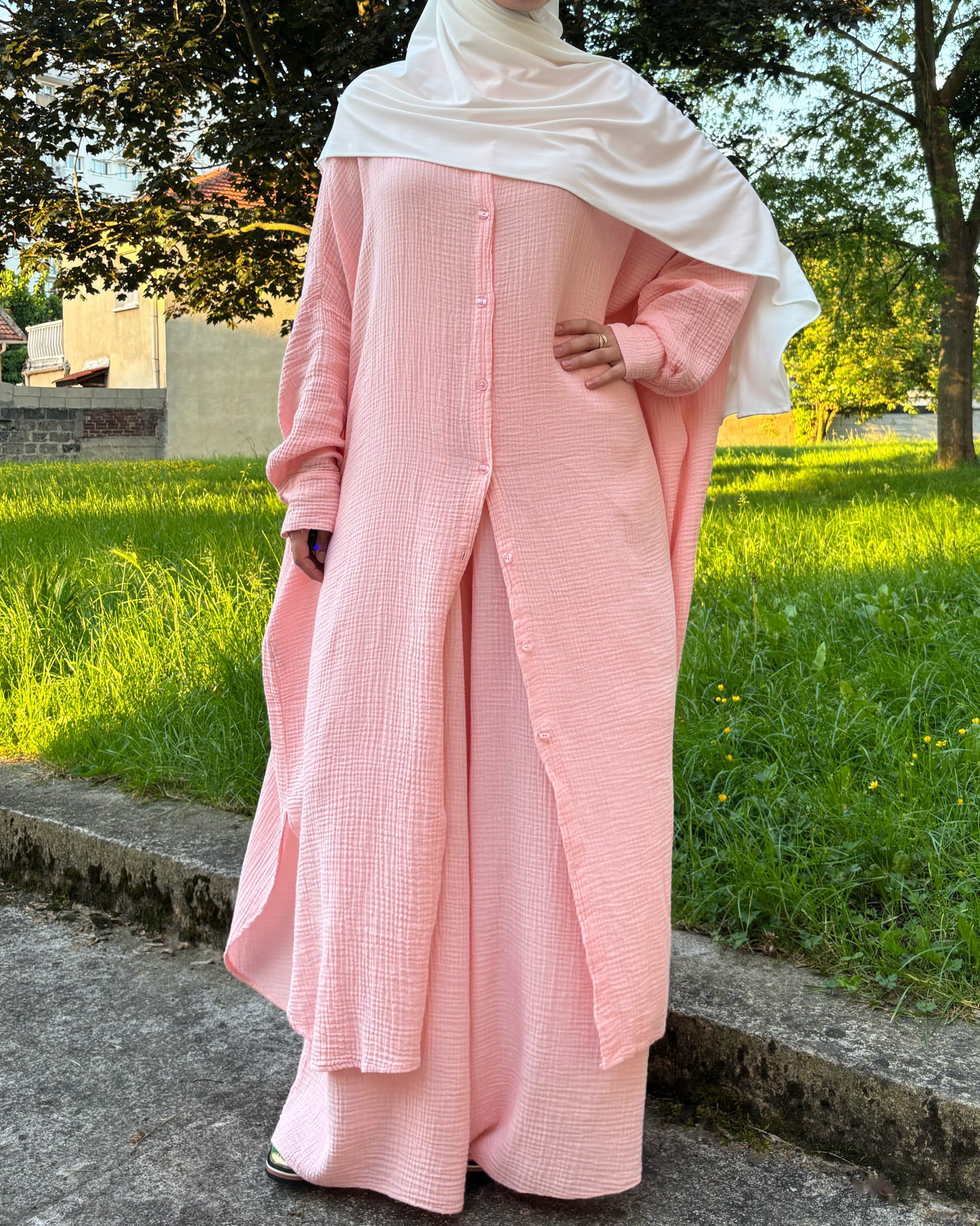 Ensemble Oversize  – 100% Coton Texturé