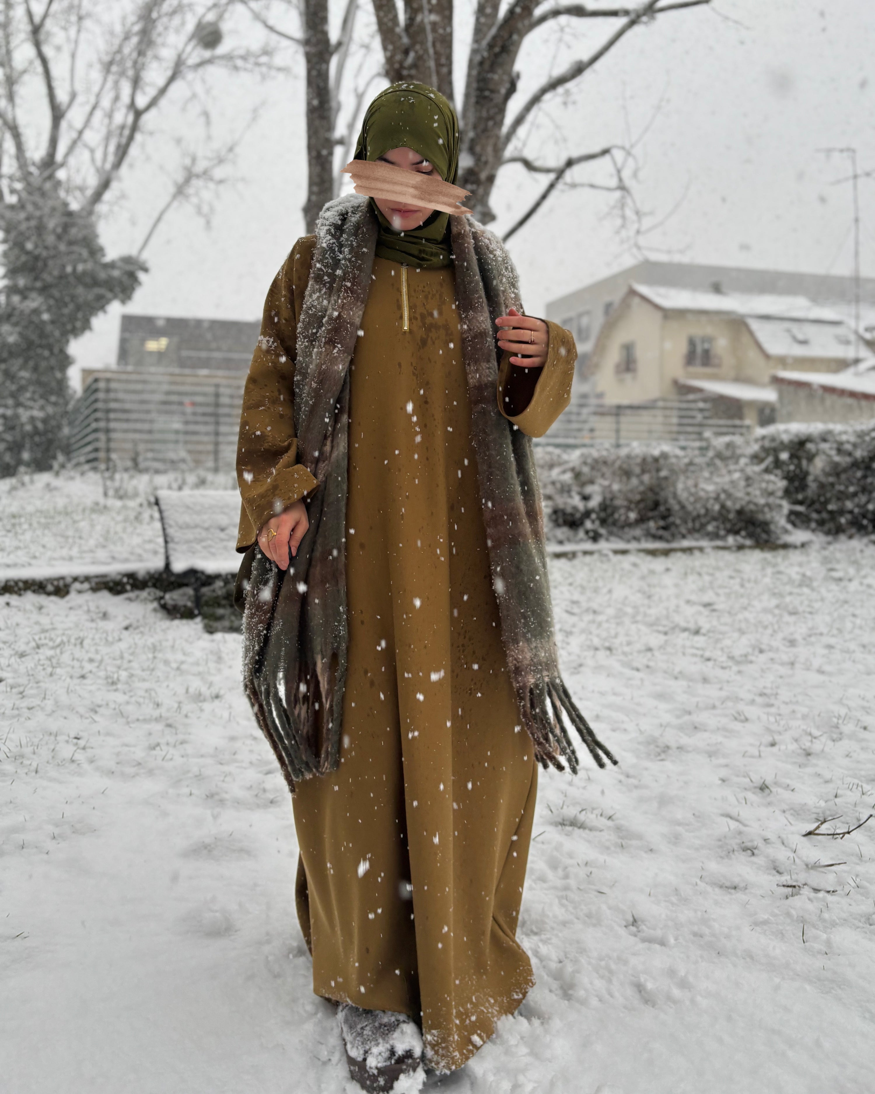 Abaya sportwear comfy oversiz olive